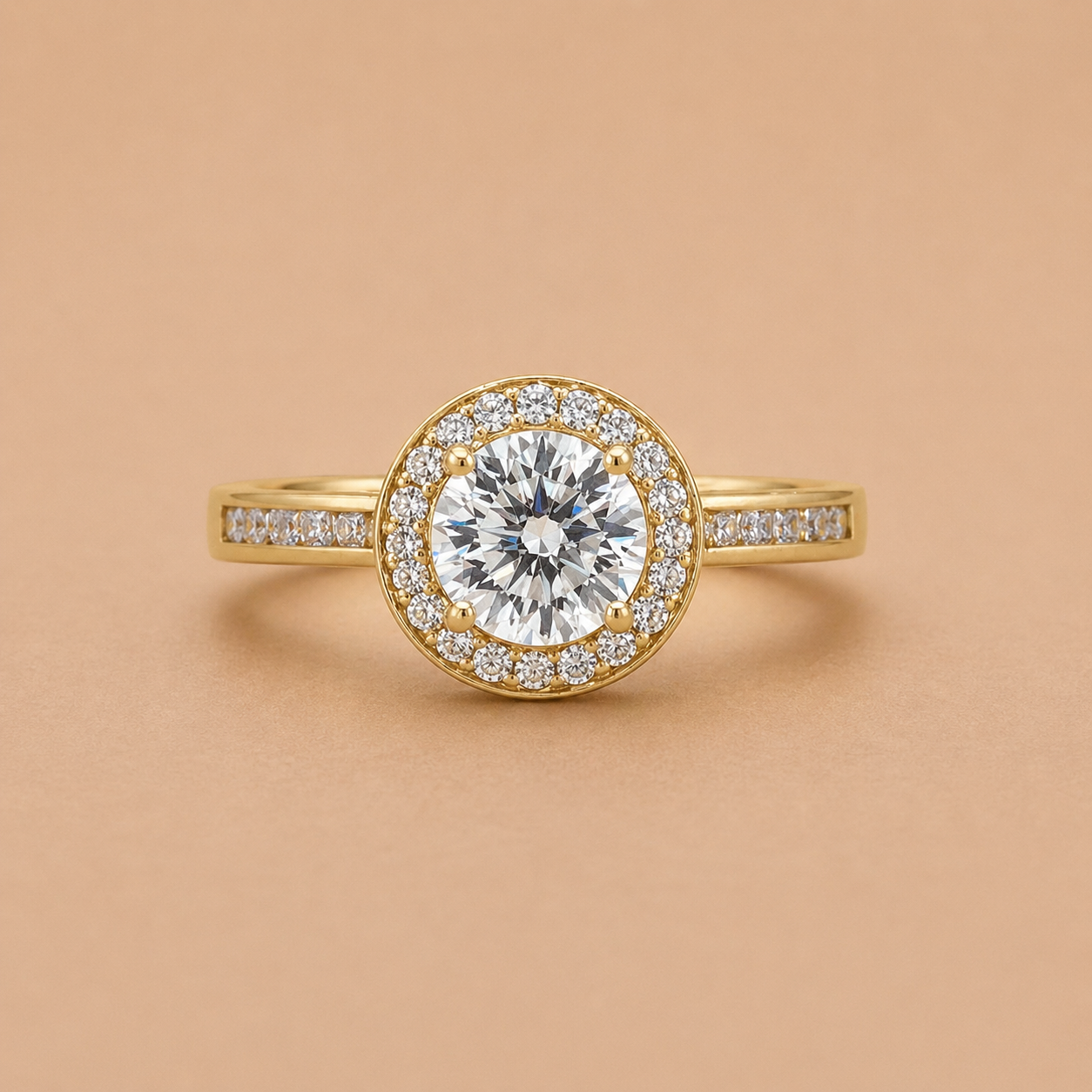 Genevieve Halo Engagement Ring
