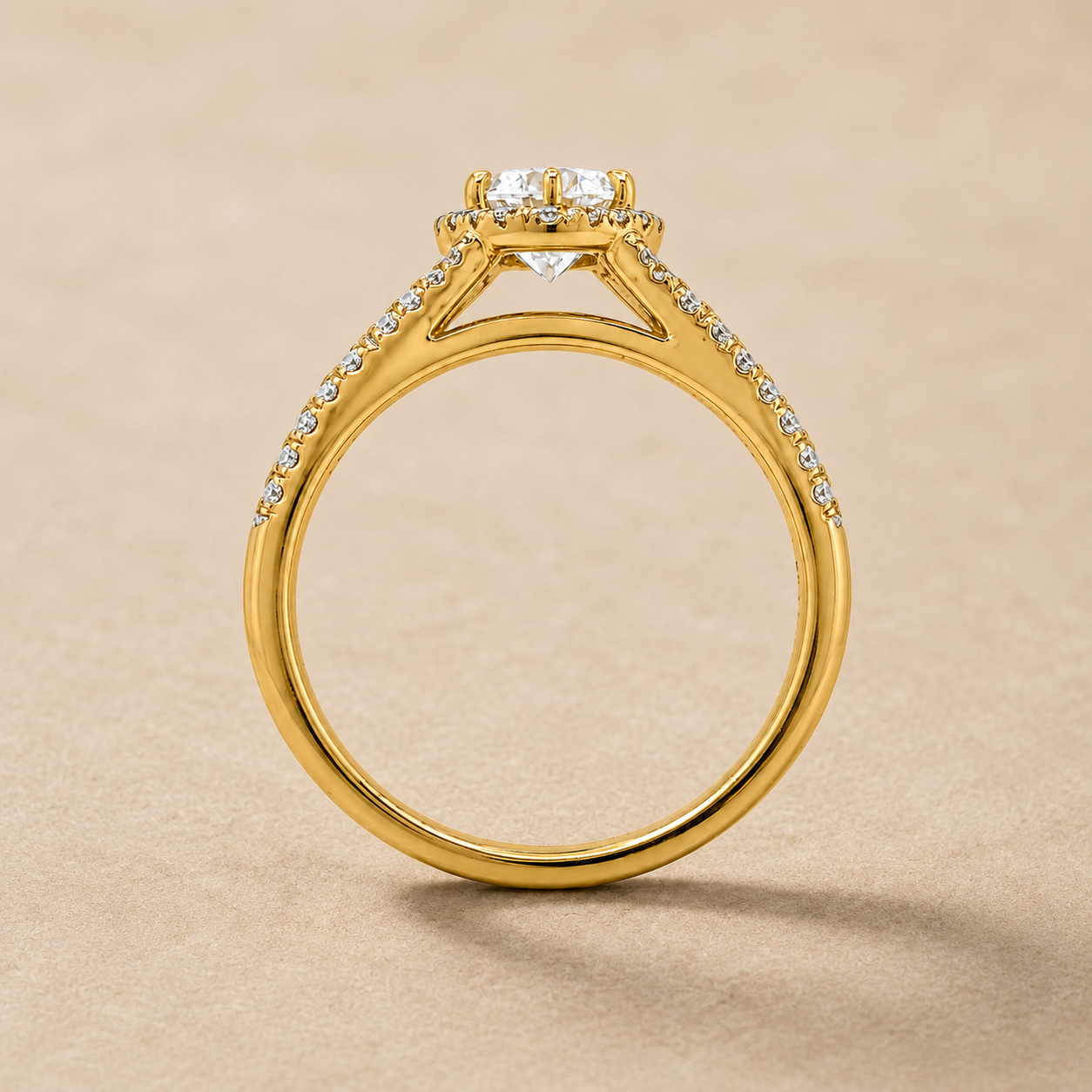 Juliette Marquise Halo Engagement Ring