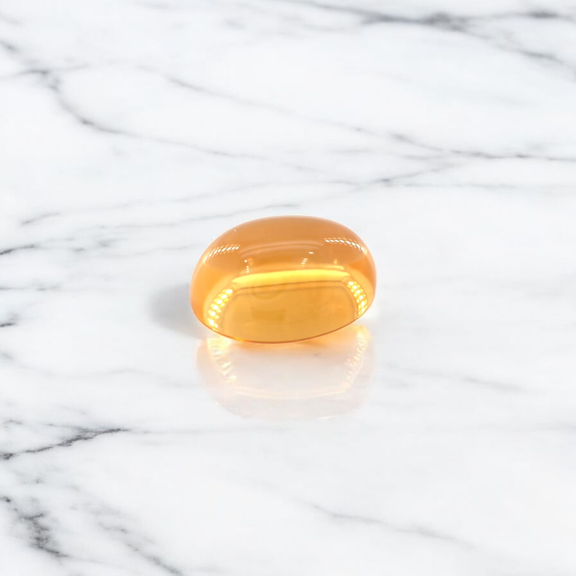 Citrine Oval Cabochon Cut 7 x 9 mm