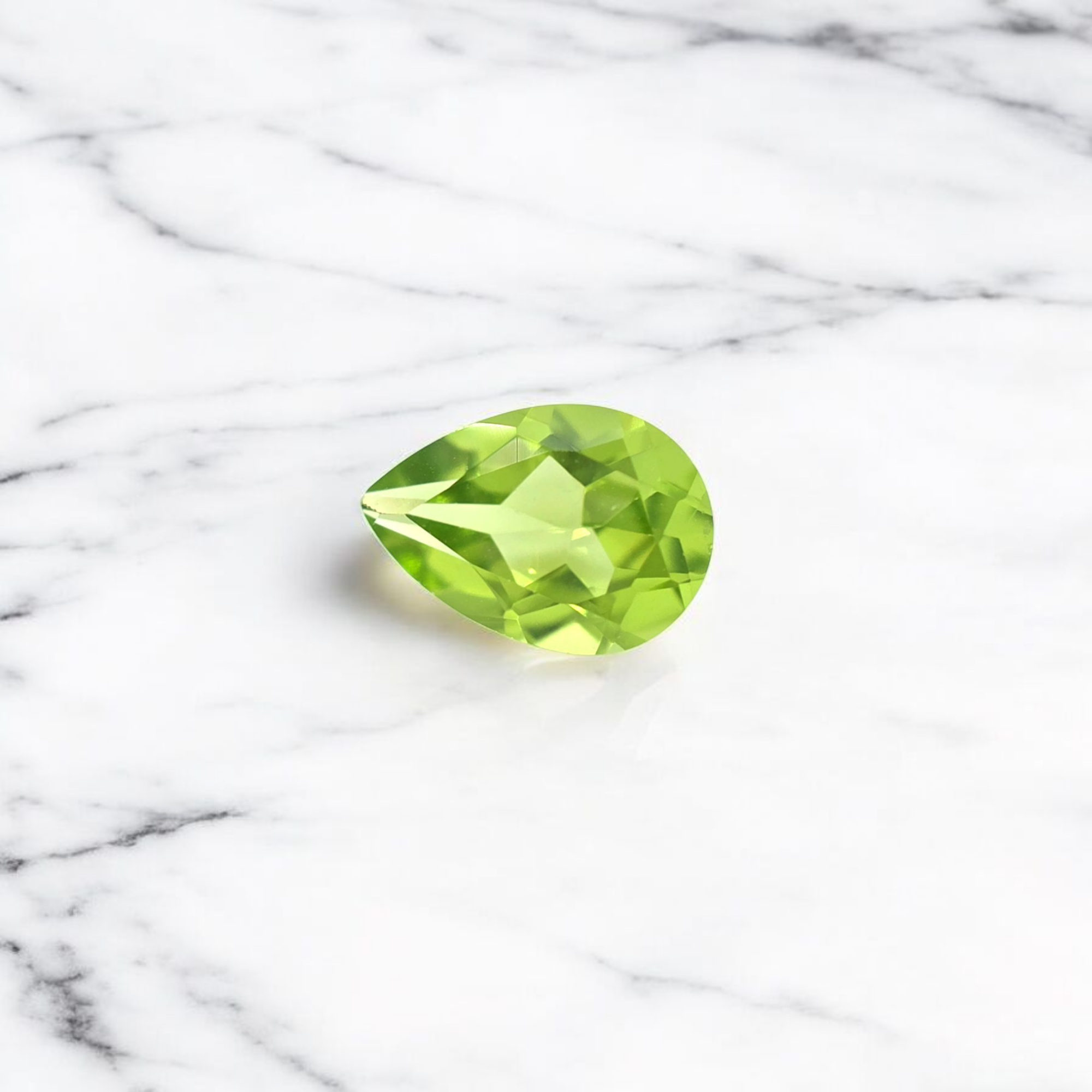 Peridot Pear Cut 6 x 9mm