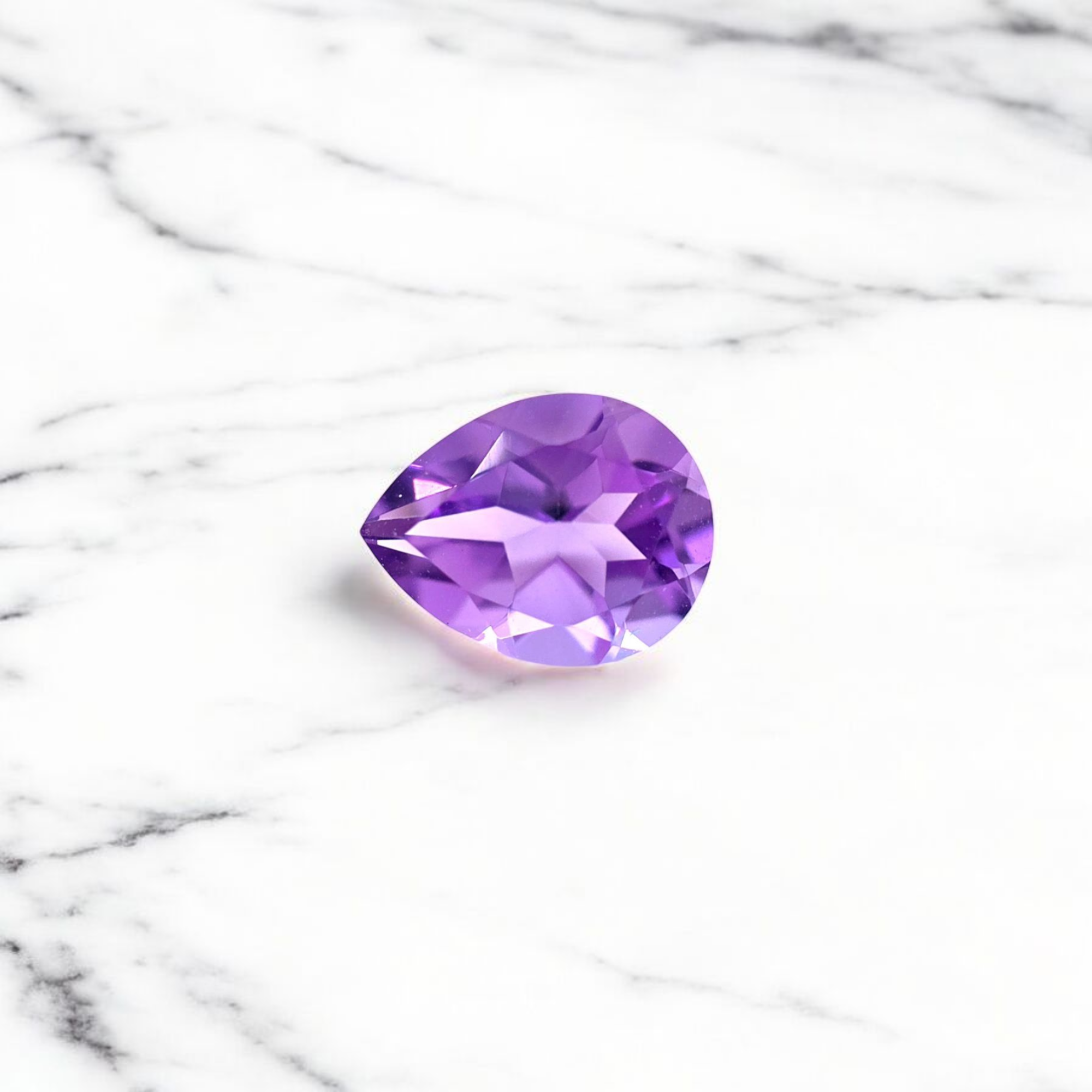 Amethyst Pear Cut