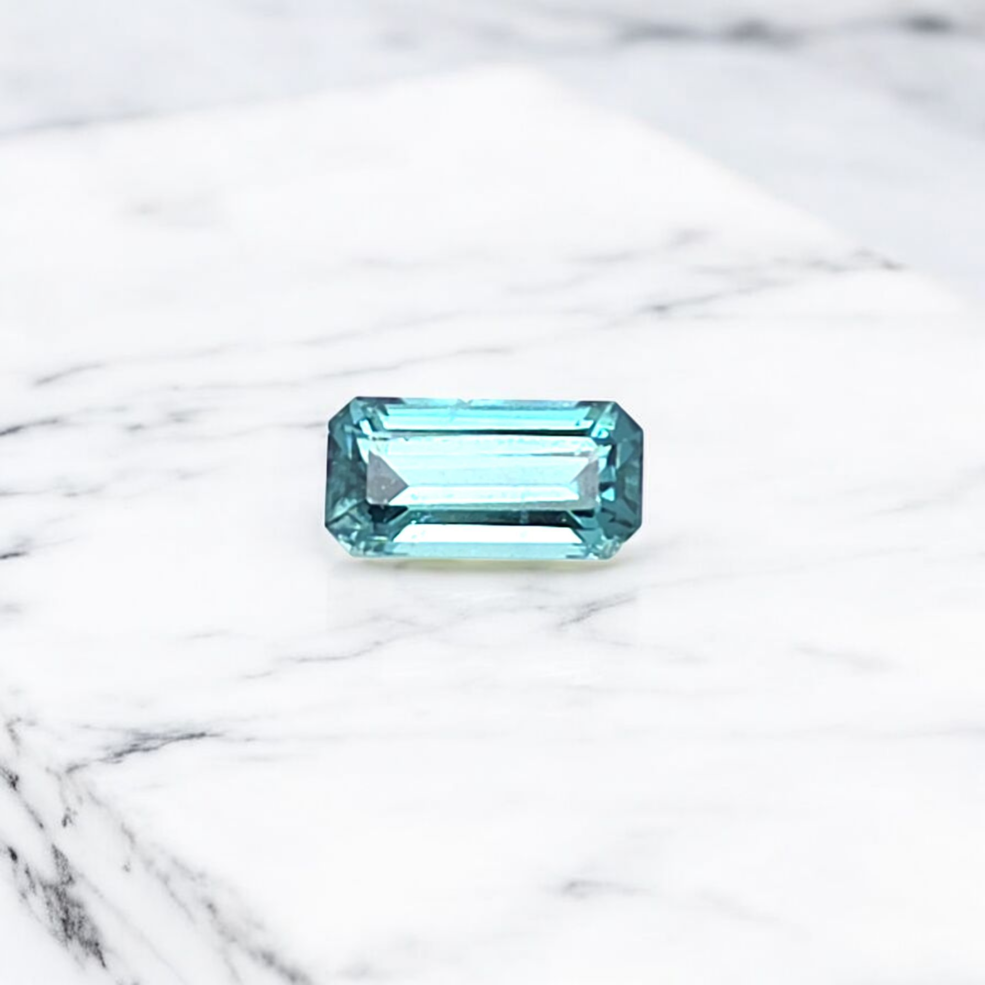 Indicolite Tourmaline Emerald Cut 1.22ct