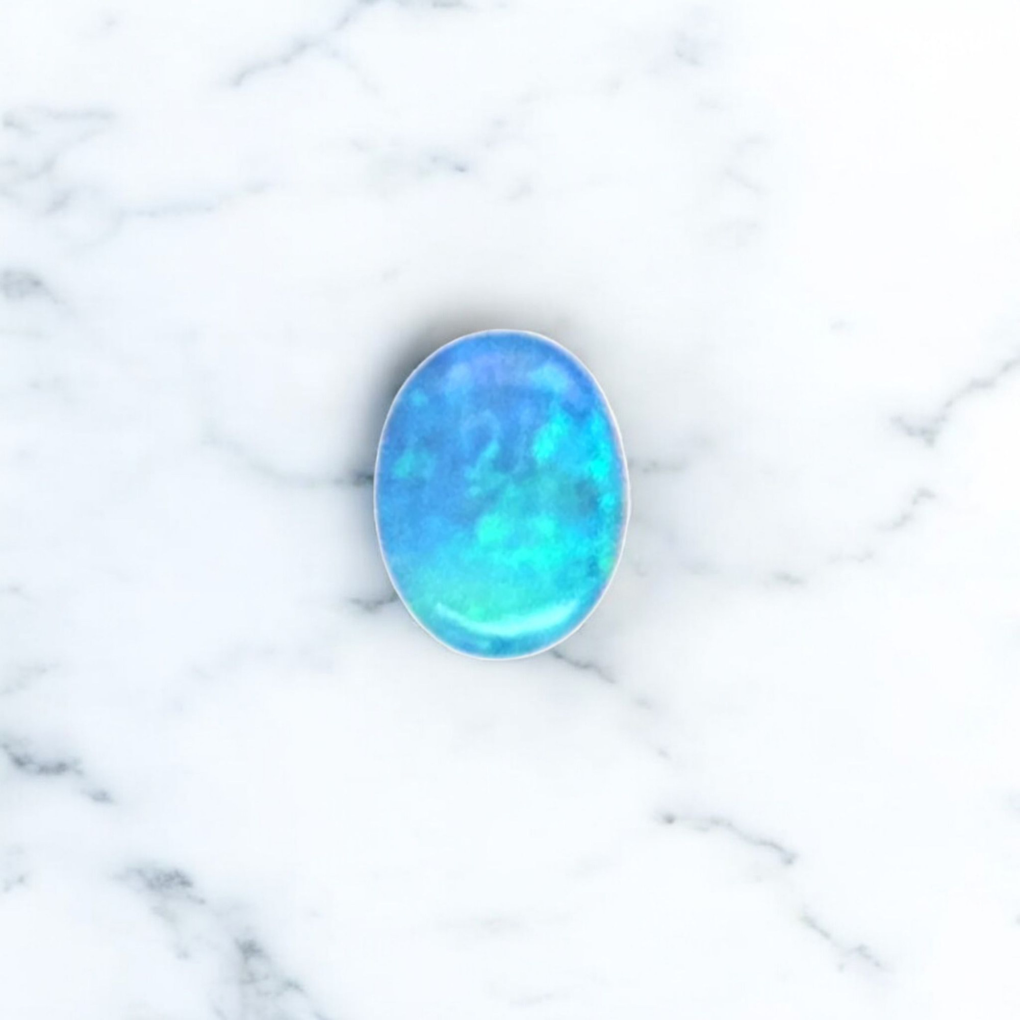 1.56ct Australian Opal Doublet Cooper Pedy Oval Cut