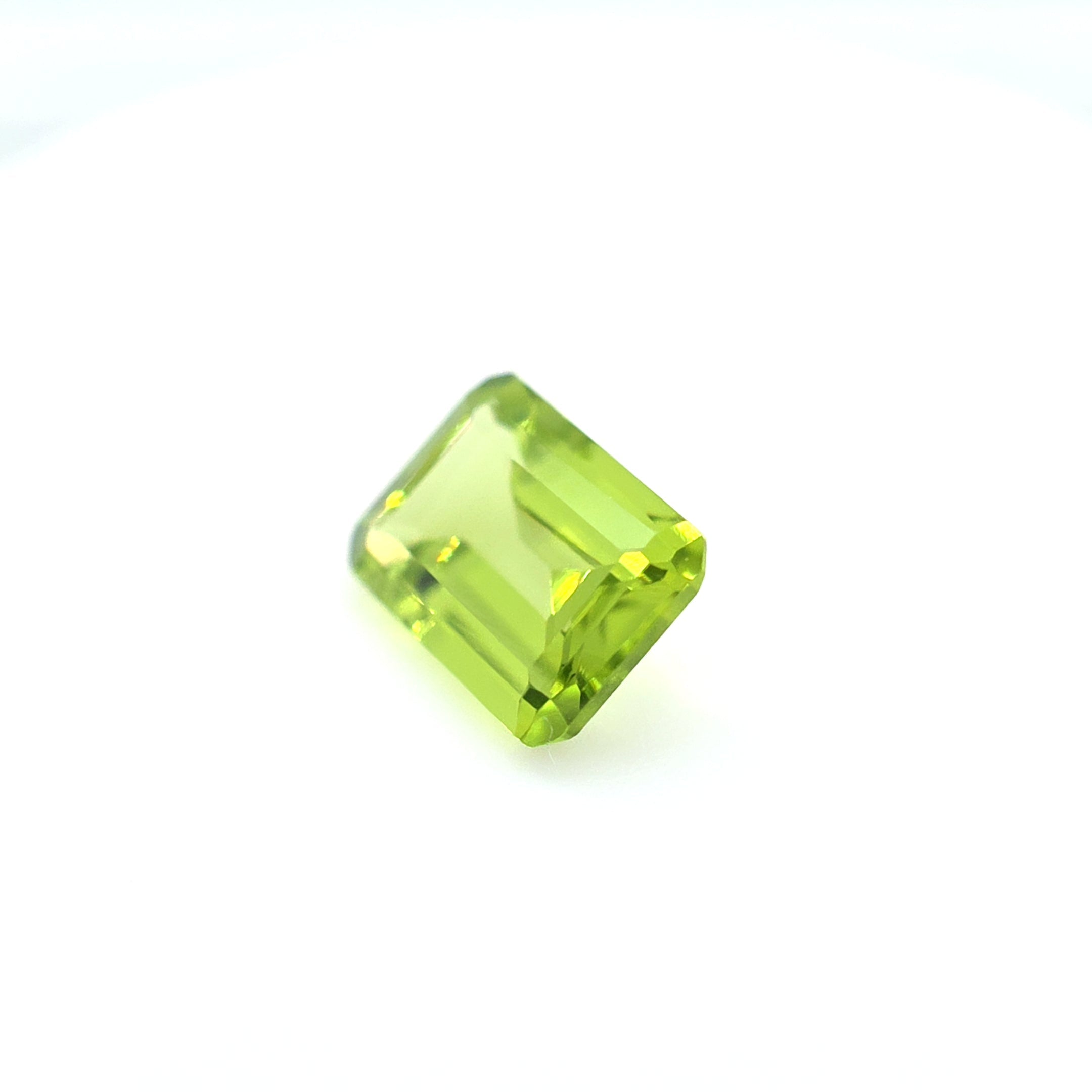 Peridot Emerald Cut 6 x 8 mm