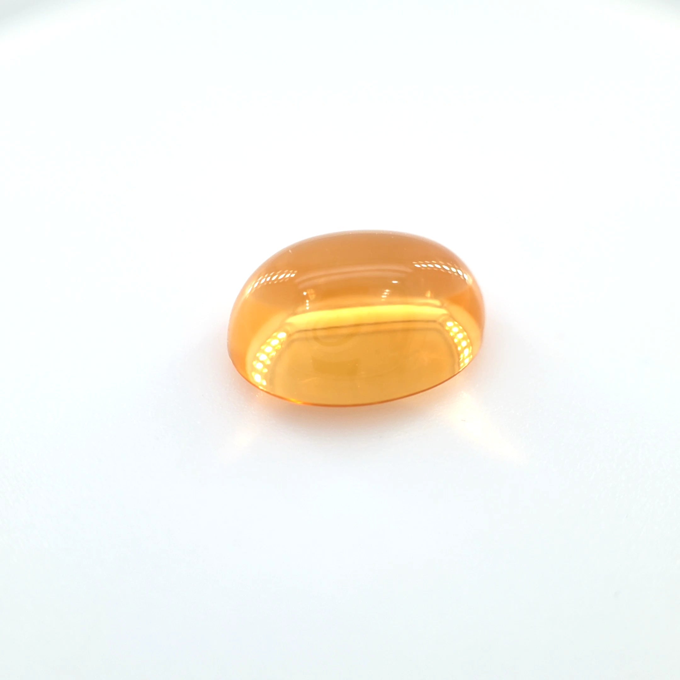 Citrine Oval Cabochon Cut 7 x 9 mm