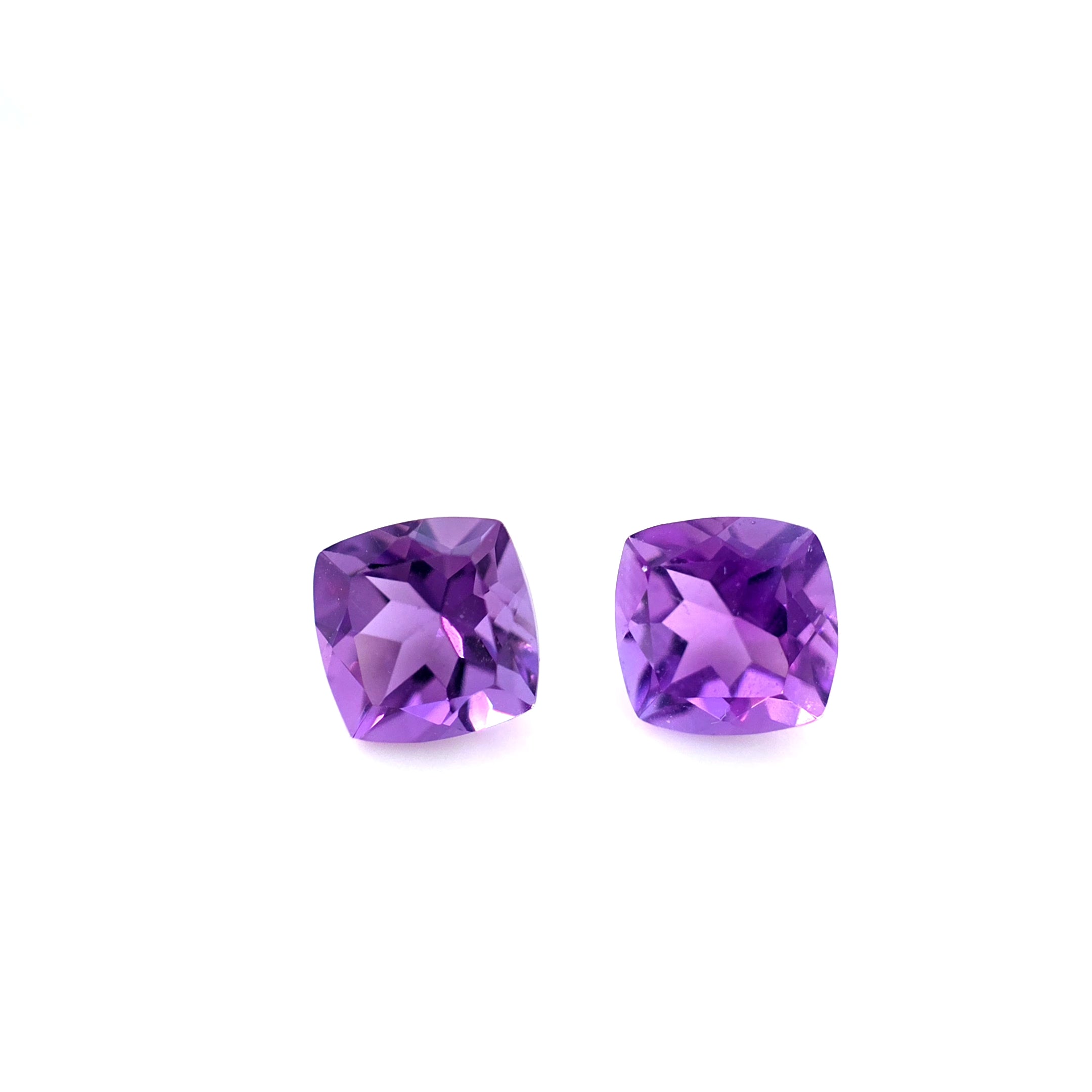 Amethyst Cushion Cut Pair 6mm