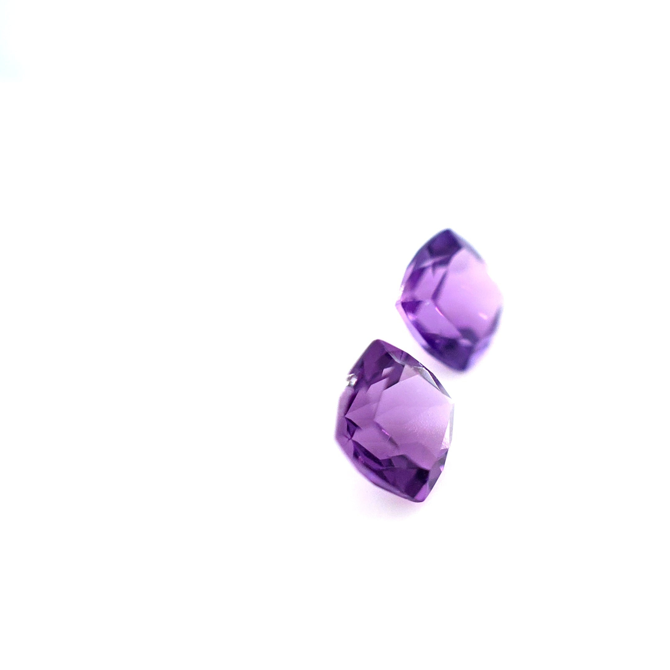Amethyst Cushion Cut Pair 6mm