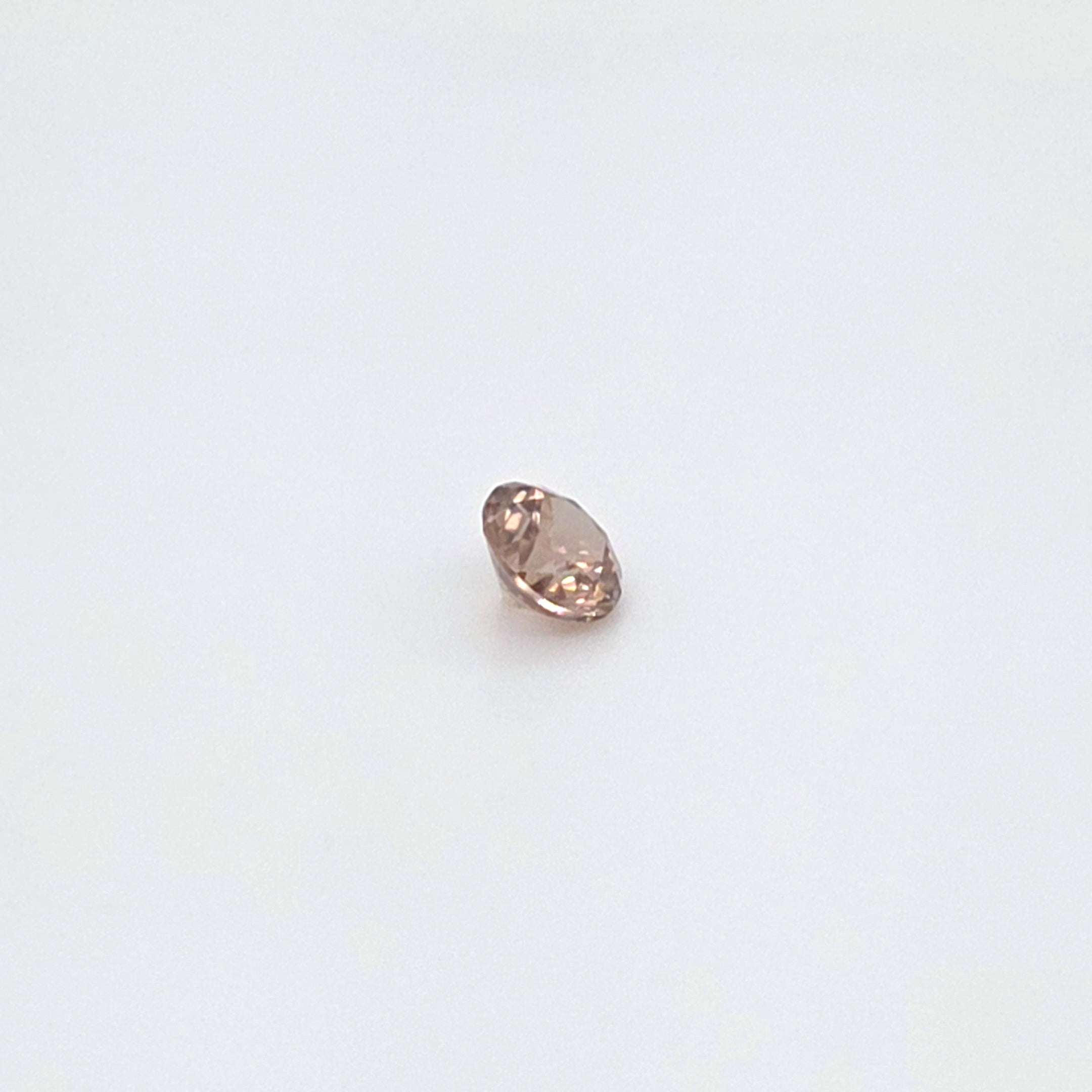 1.05ct Australian Zircon Champagne Round Cut