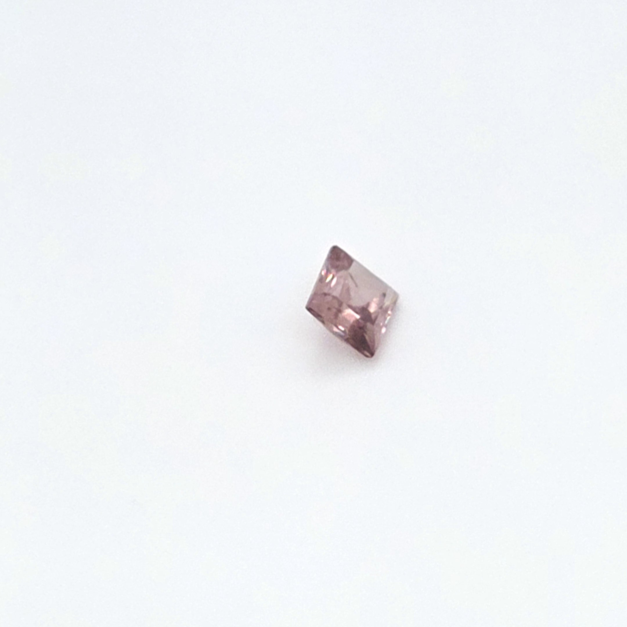 2.12 ct Australian Zircon Pink Square Cut