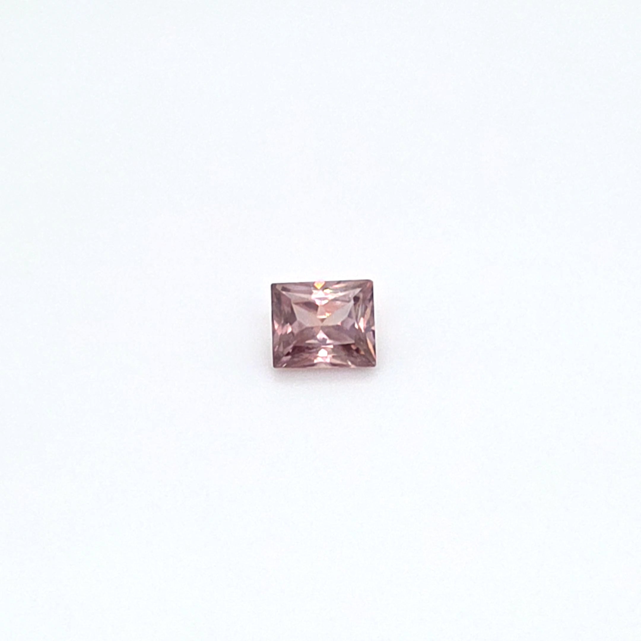 2.12 ct Australian Zircon Pink Square Cut