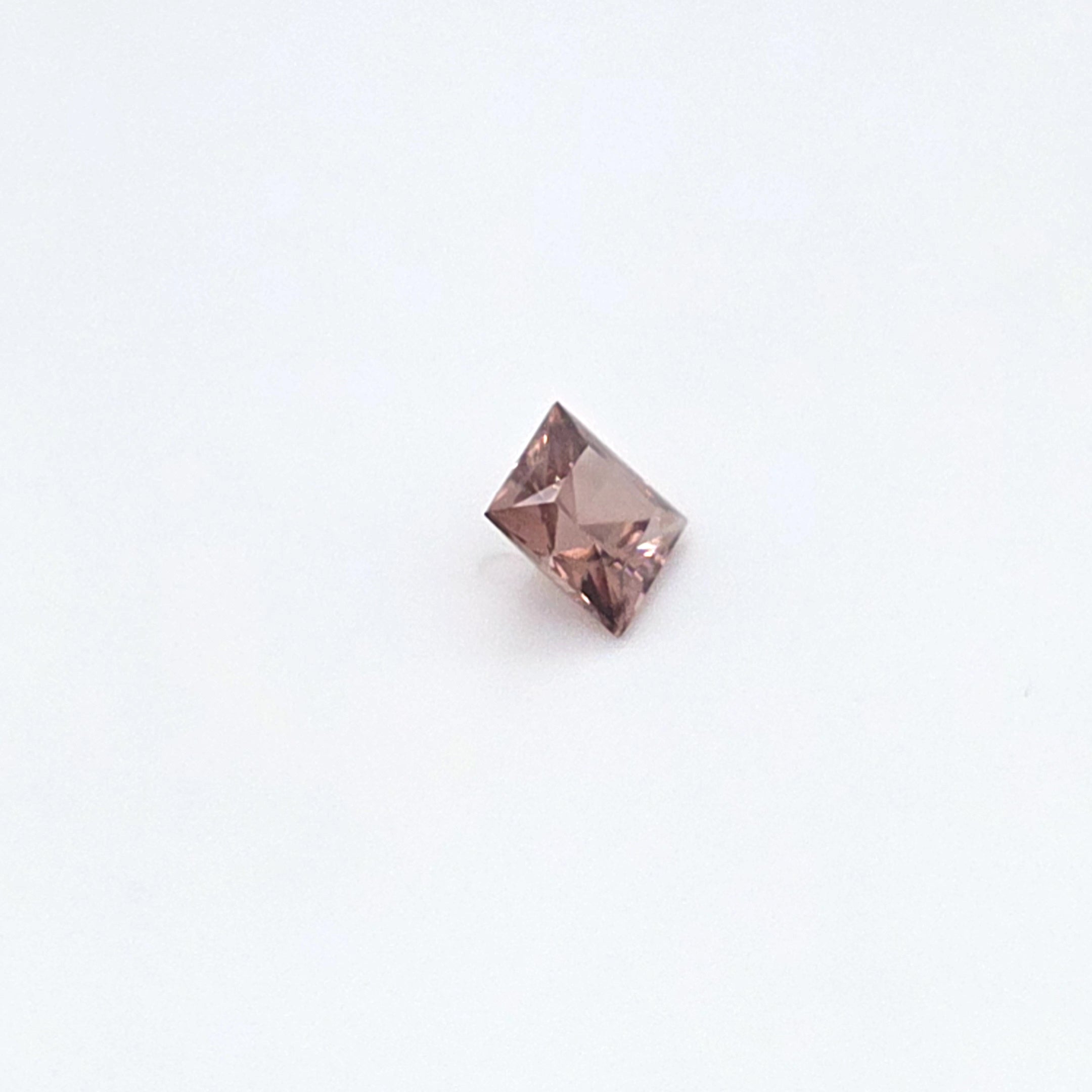 2.37 ct Australian Zircon Pink Square Cut