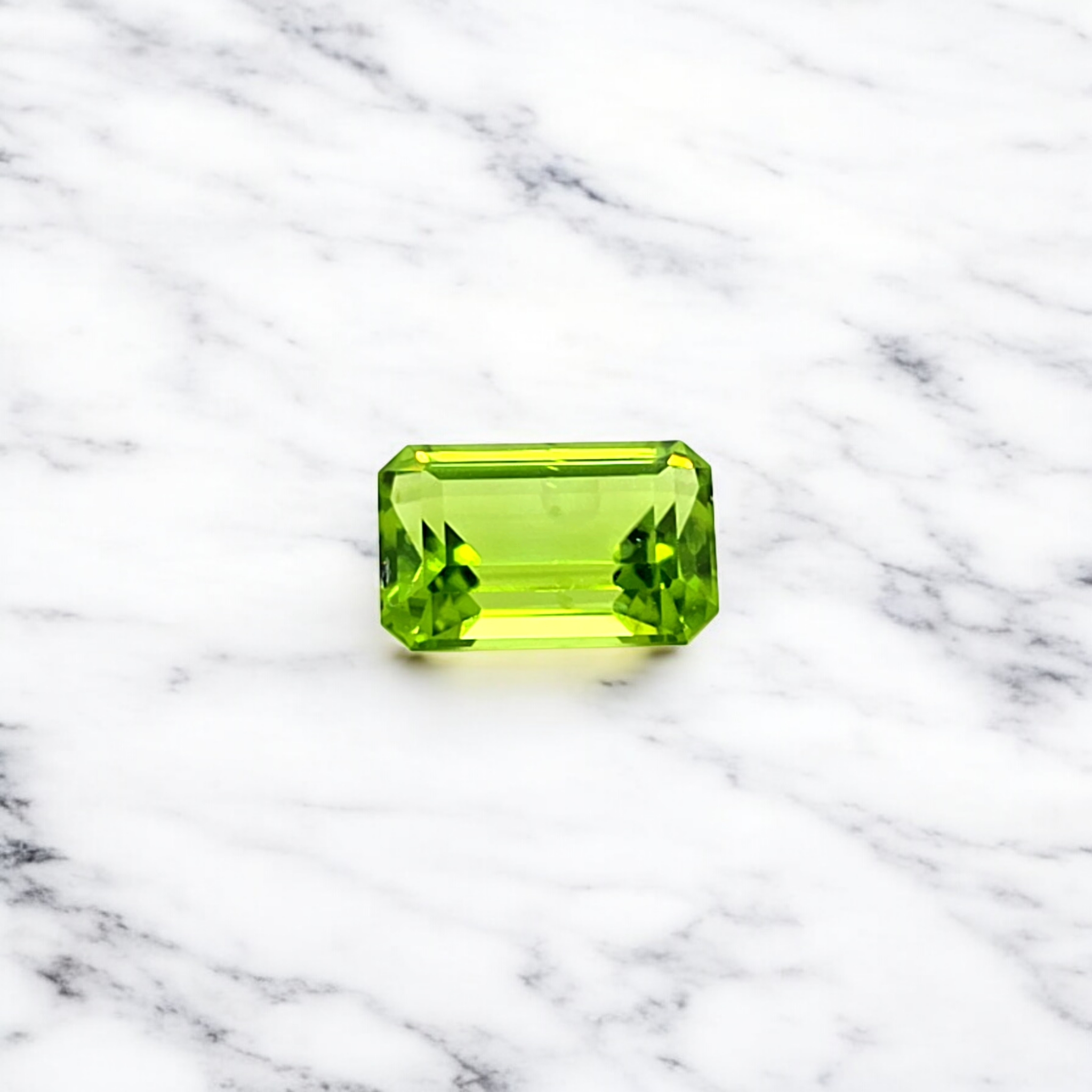 4.03ct Peridot Emerald Cut
