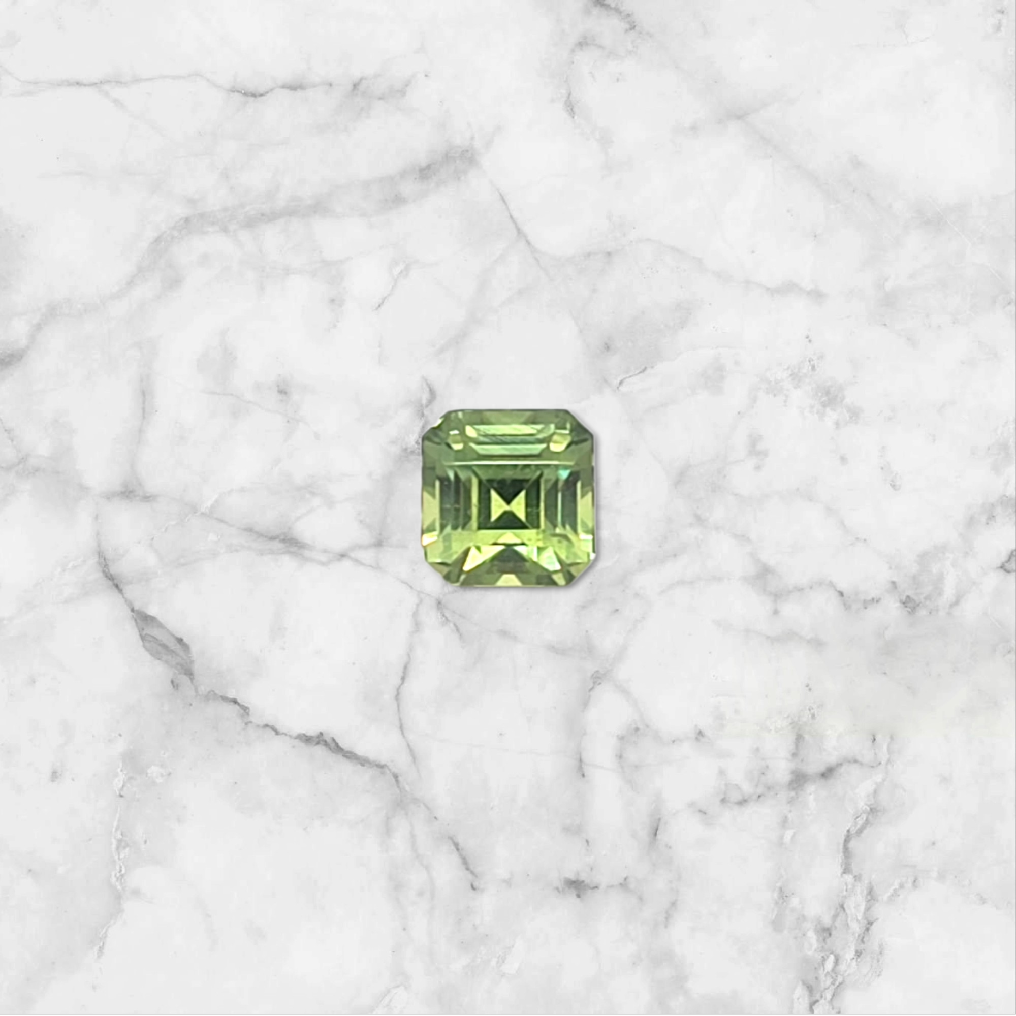 1.29ct Australian Green Sapphire Square Emerald Cut