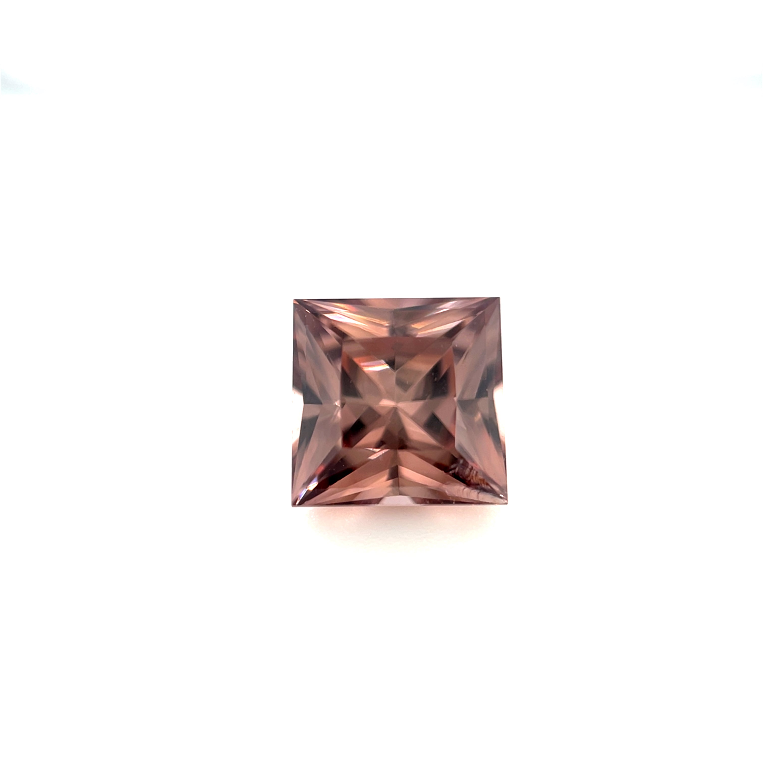 2.37 ct Australian Zircon Pink Square Cut