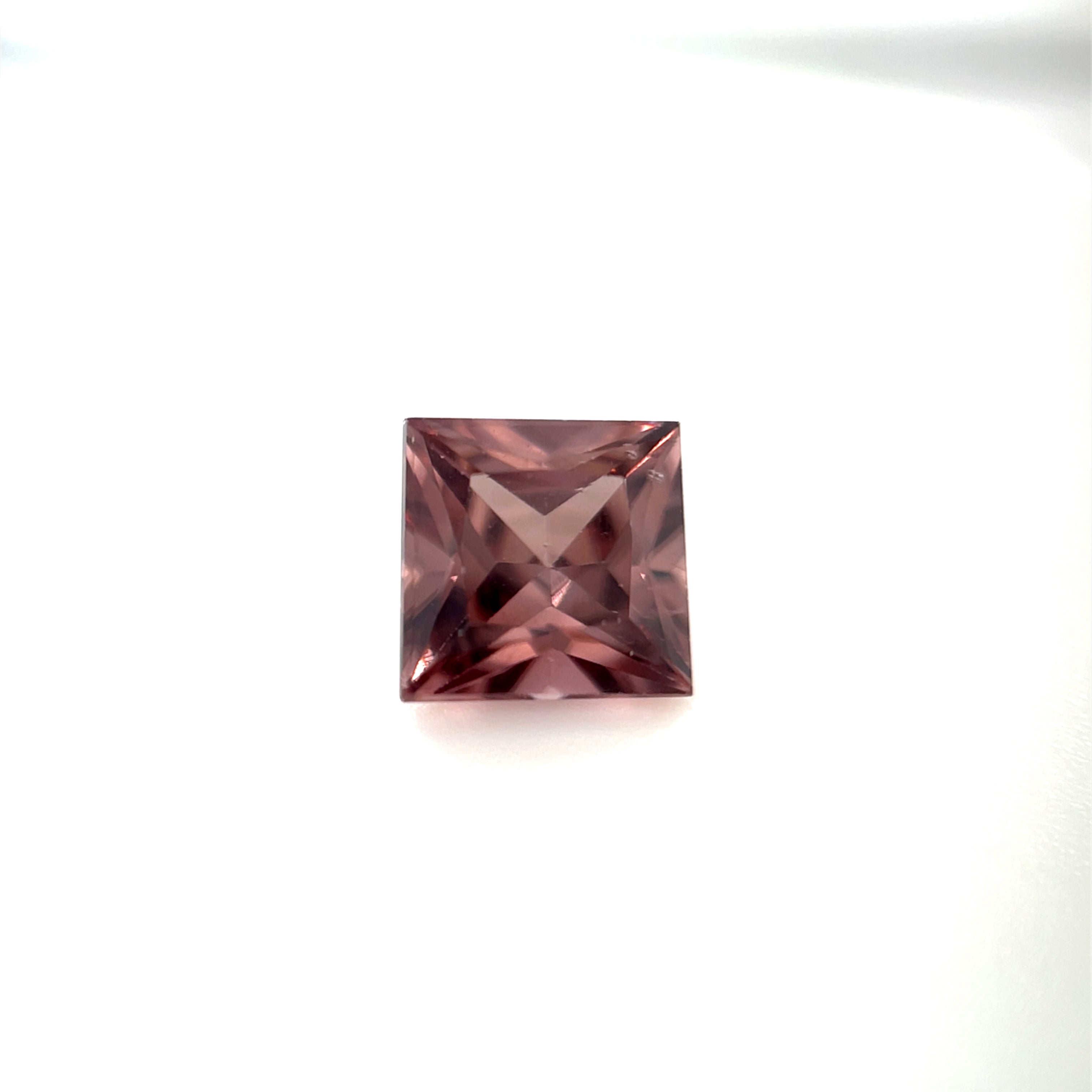 1.76 ct Australian Zircon Pink Square Cut
