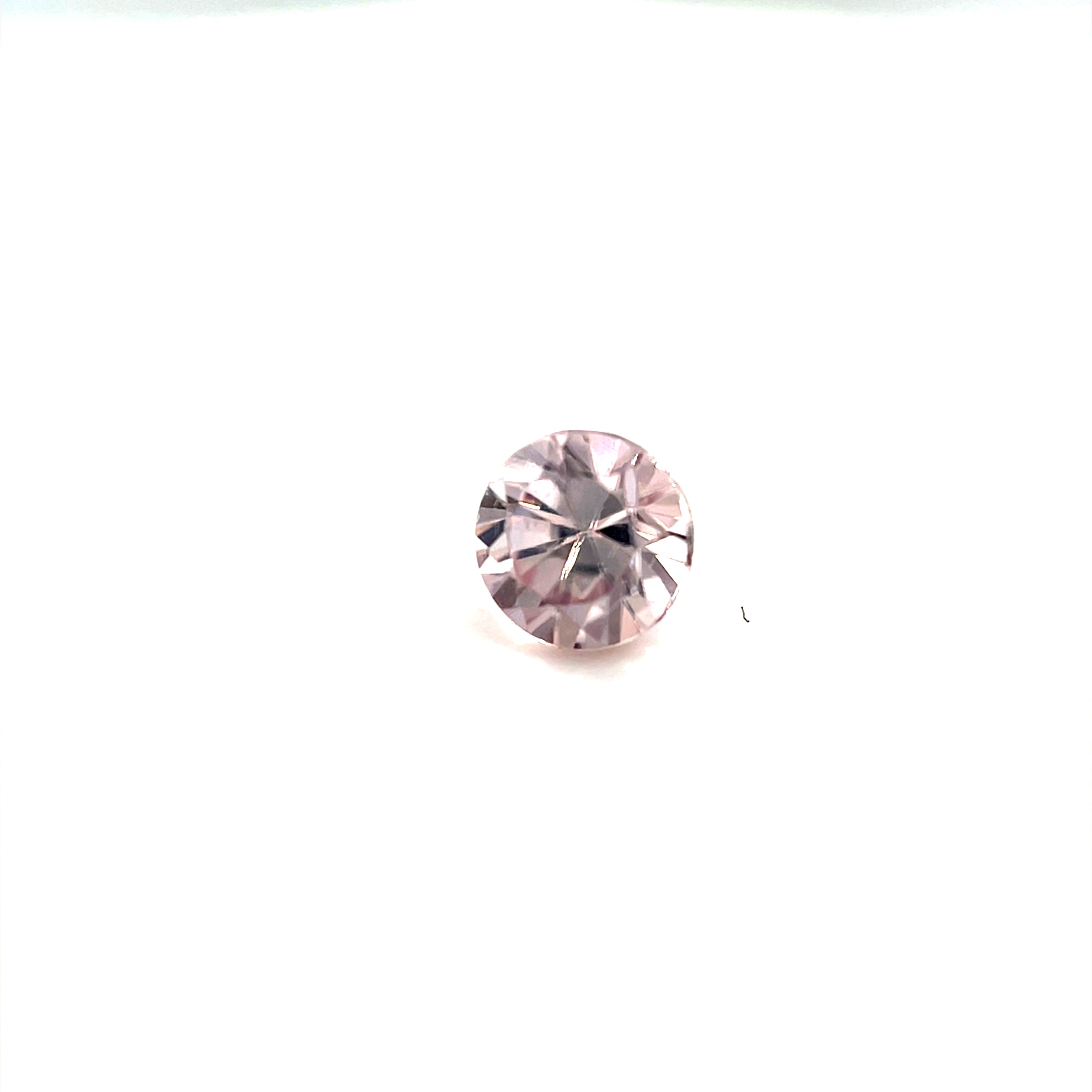 0.50 ct Australian Zircon Round Cut Light Pink