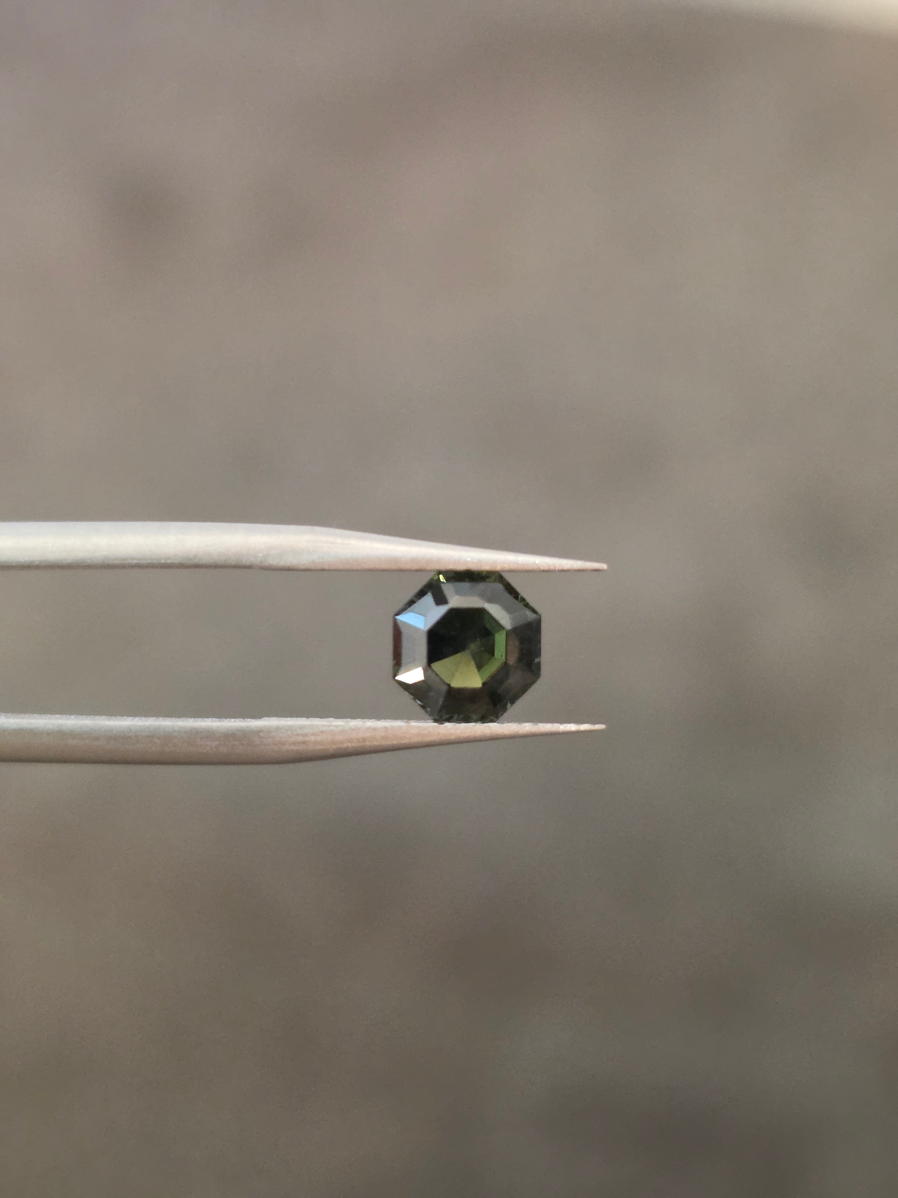 1.20 ct Australian Sapphire Green Octagonal Cut