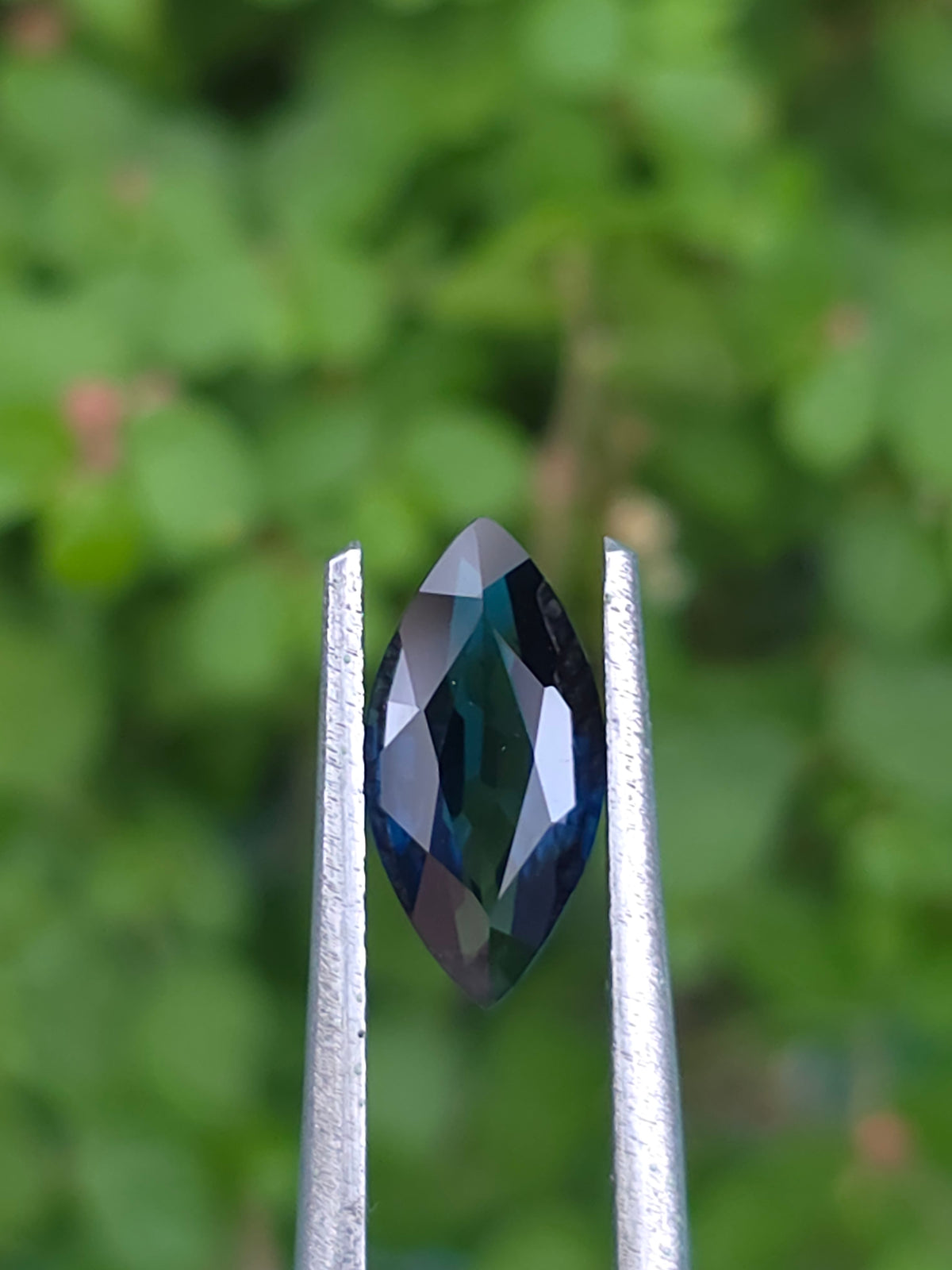 1.57ct Australian Sapphire Marquise Cut Green Blue