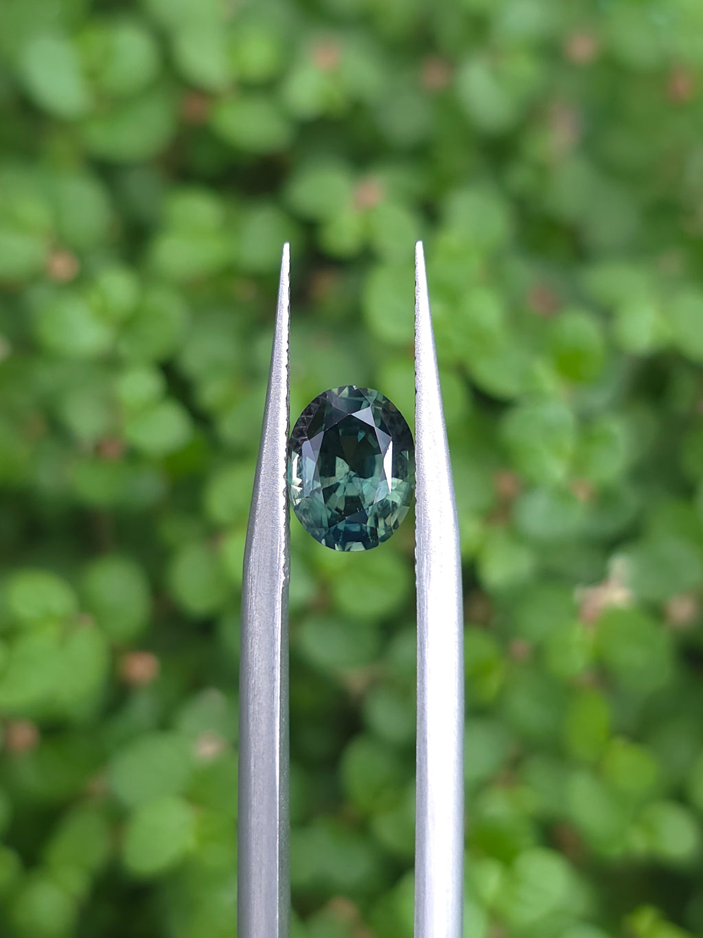 1.15ct Australian Sapphire Green Oval Cut