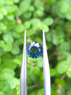 0.65ct Australian Sapphire Round Cut Teal Green