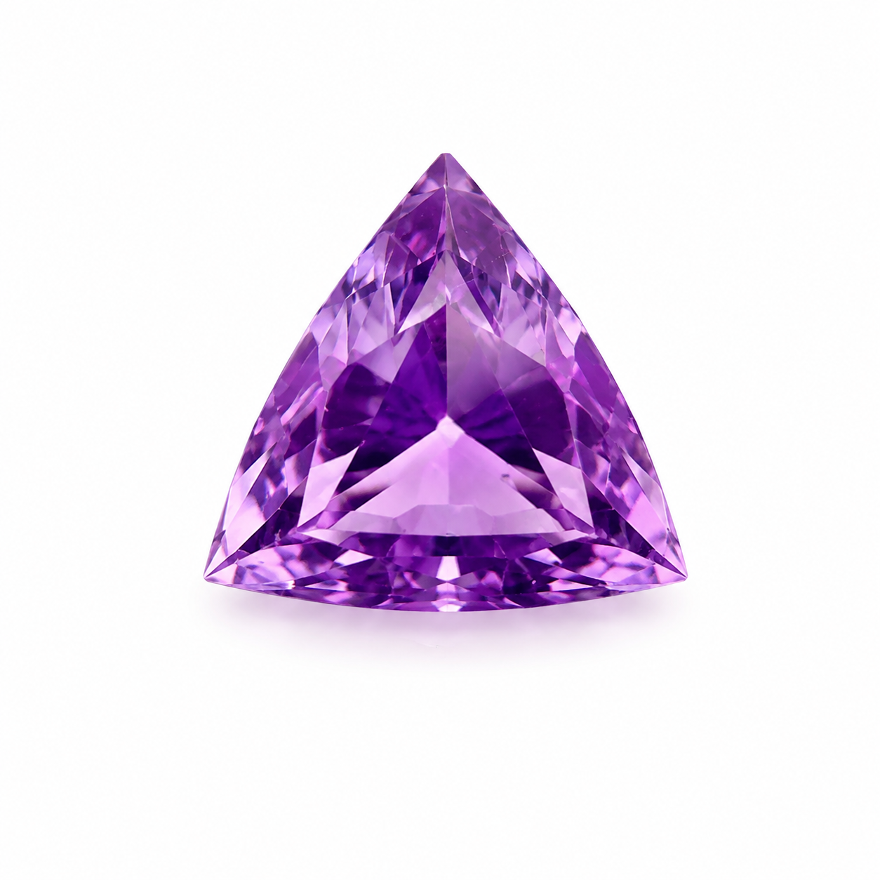 3.45ct Natural Amethyst Trilliant Cut