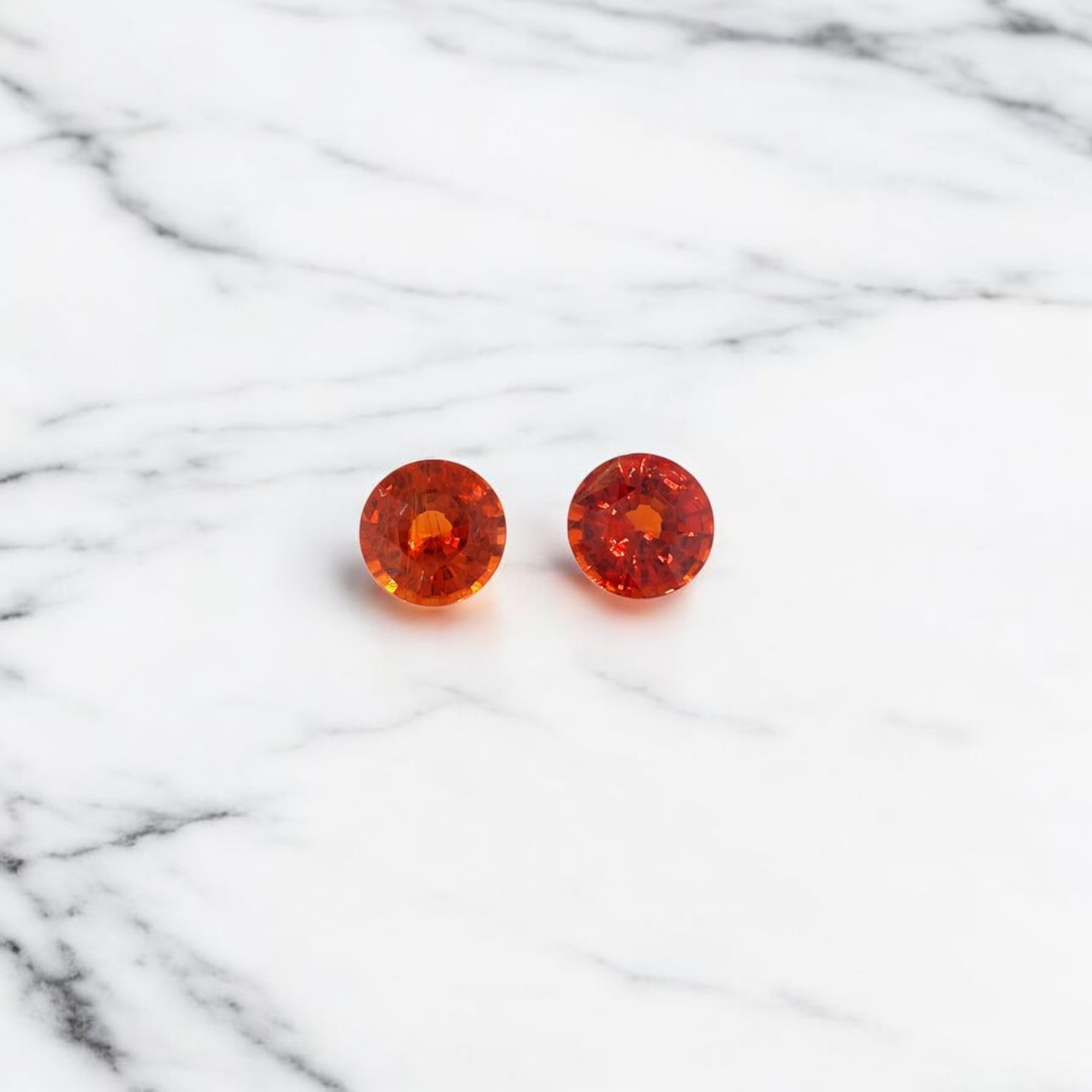 Spessartite Pair Round Cut 5.00 mm