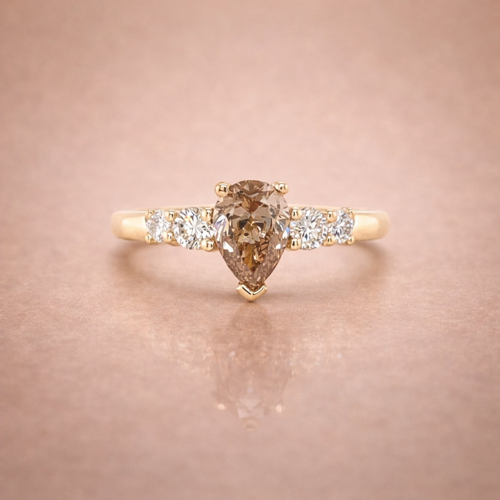 Argyle Champagne Diamond Ring - Metal & Stone Jewellers