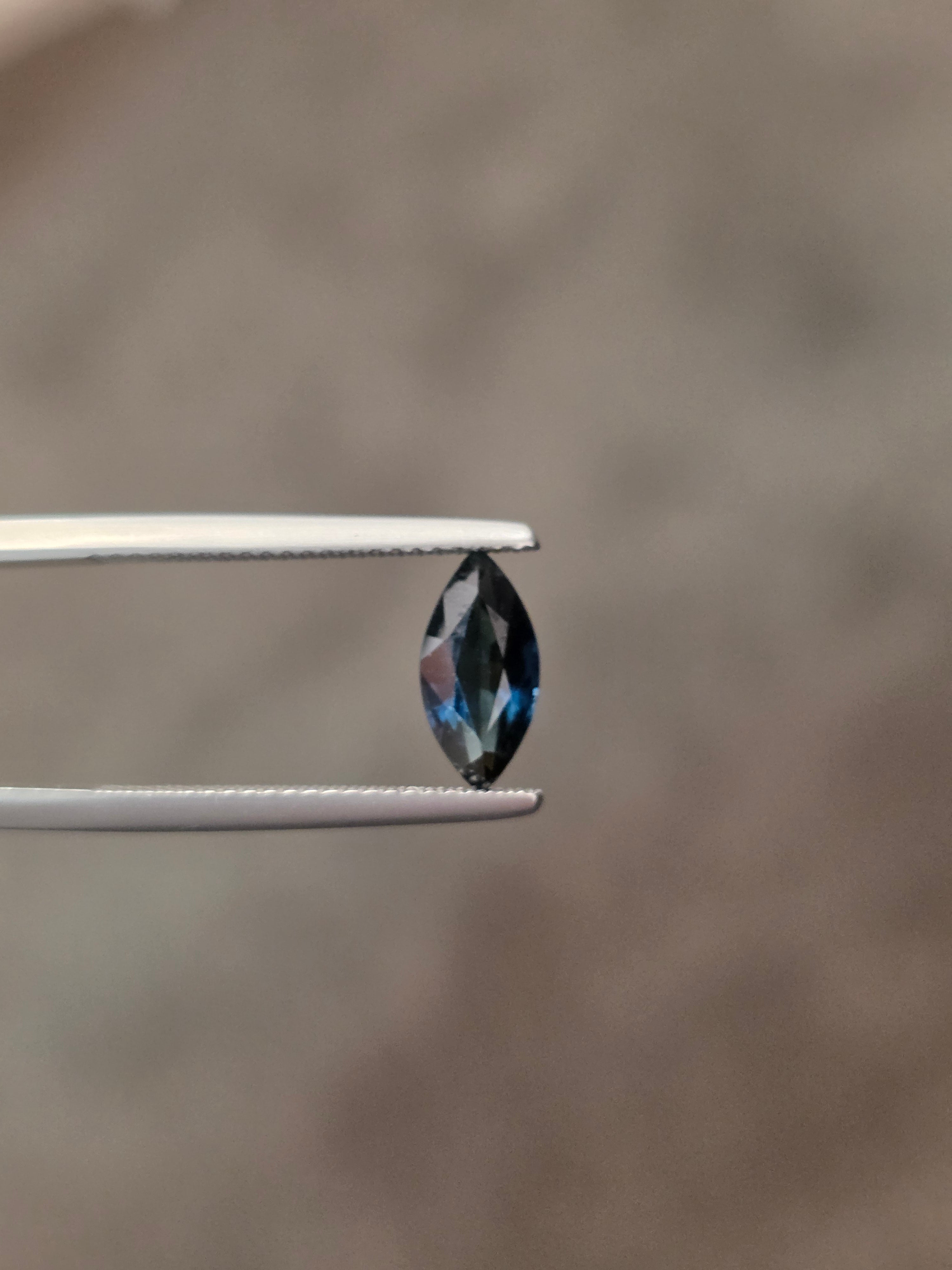 1.57ct Australian Sapphire Marquise Cut Green Blue