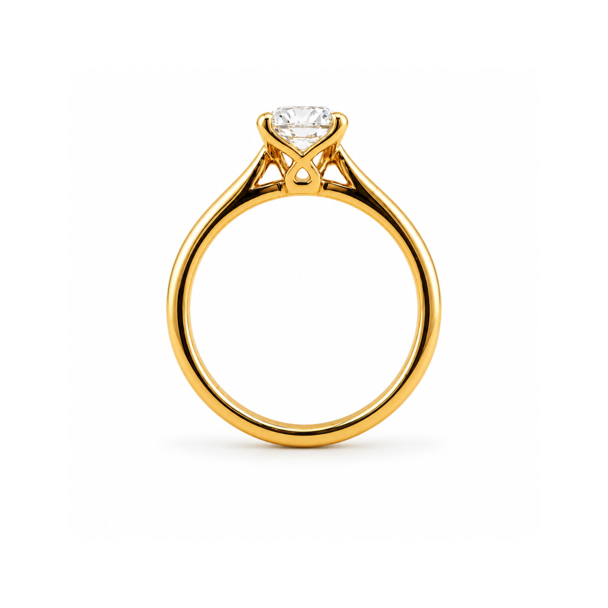Belle Emerald Cut Solitaire Engagement Ring