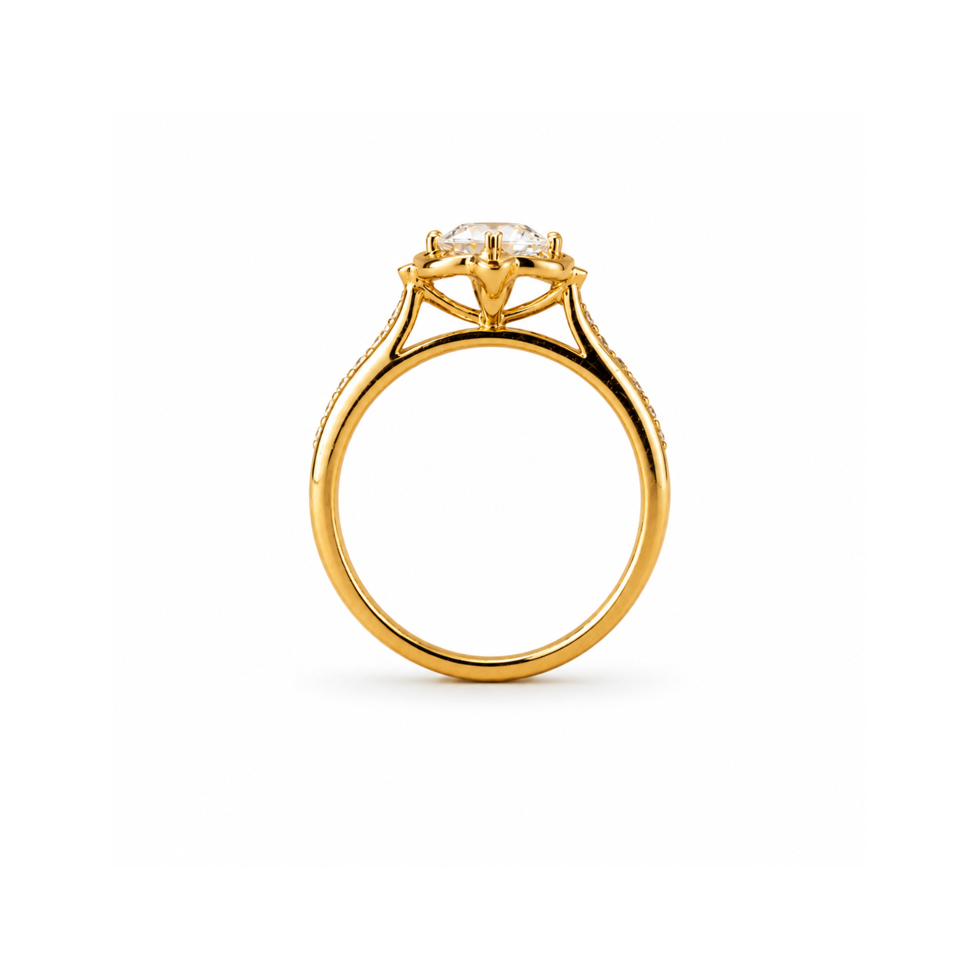 Camille Floral Engagement Ring