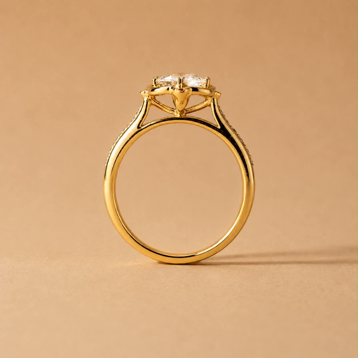 Camille Floral Engagement Ring