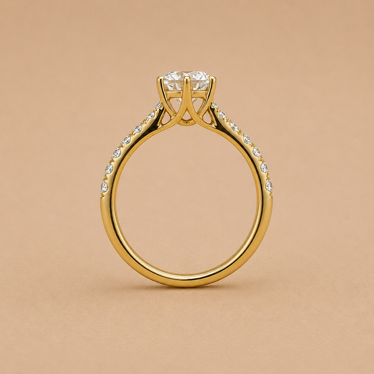 Daphne Reverse Taper Engagement Ring