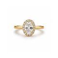Eleanor Oval Halo Engagement Ring