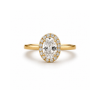 Eleanor Oval Halo Engagement Ring