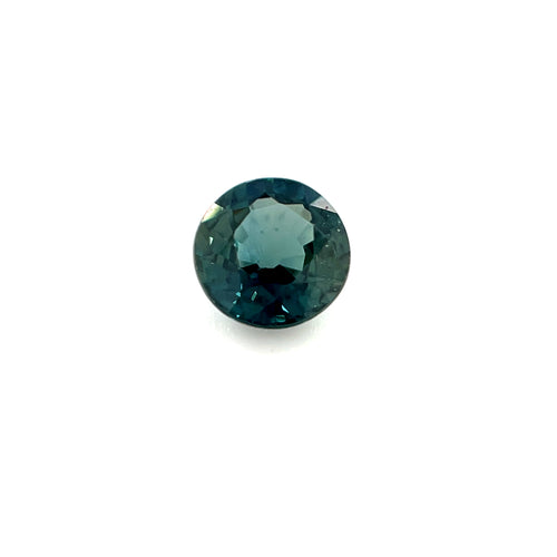 0.65ct Australian Sapphire Round Cut Teal Green