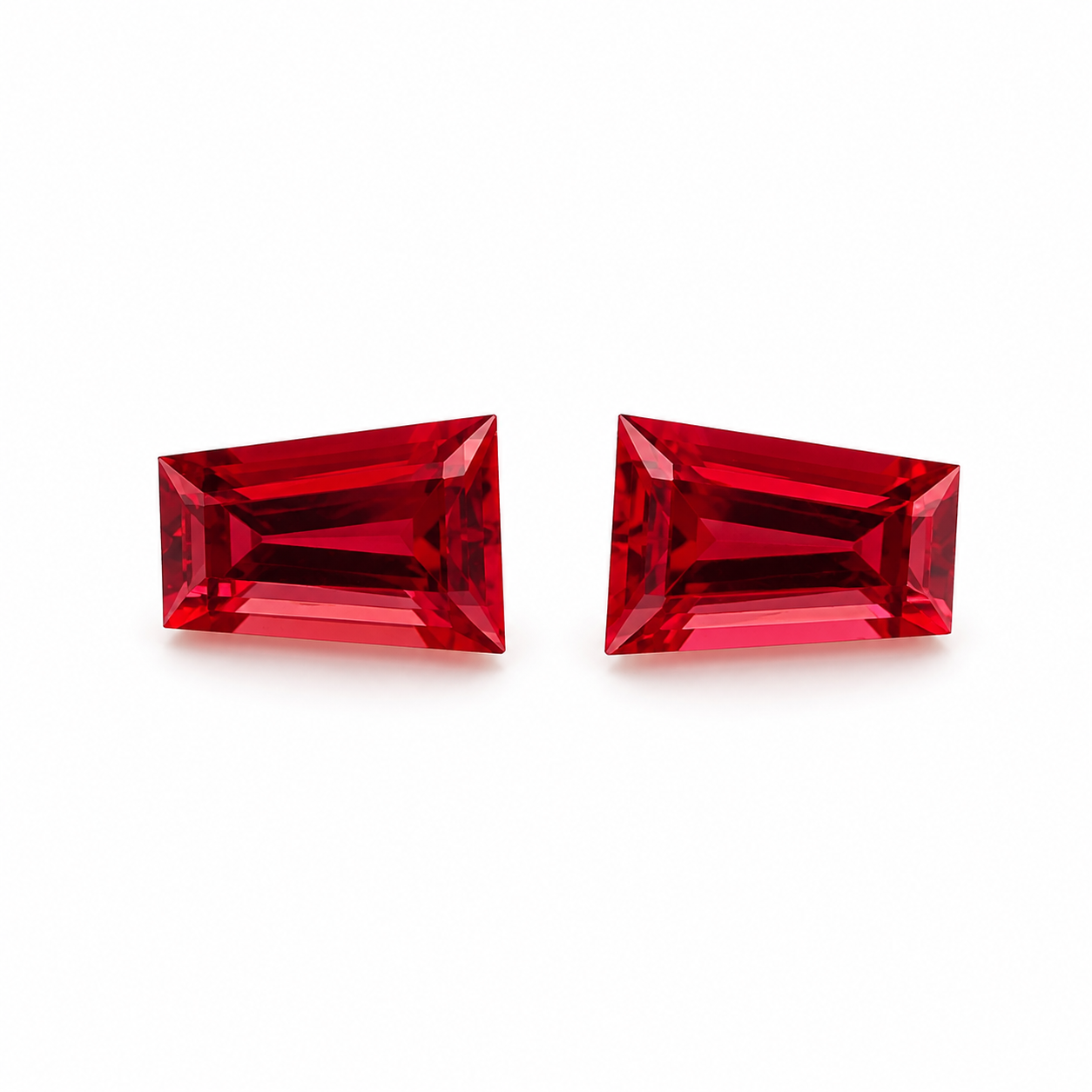 Garnet Tapered Baguette Pair 1.56ct