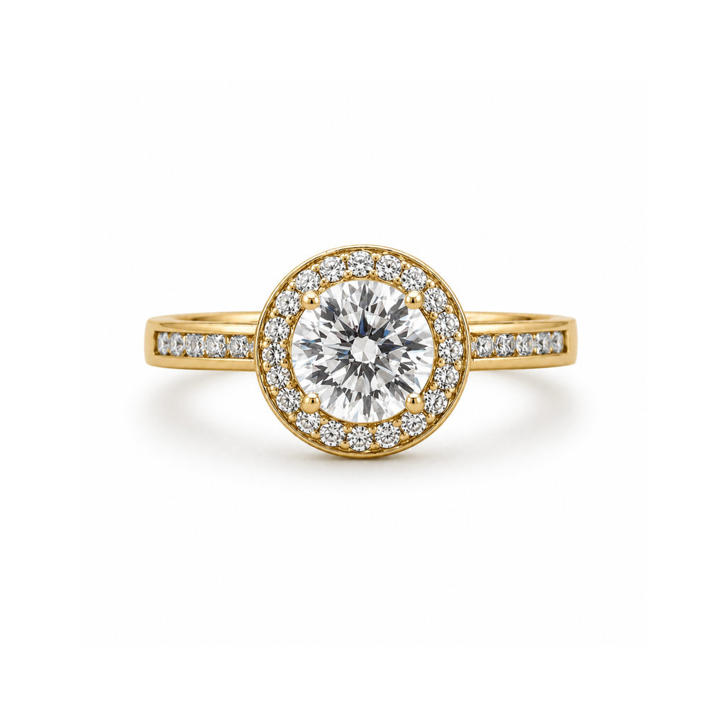 Genevieve Halo Engagement Ring