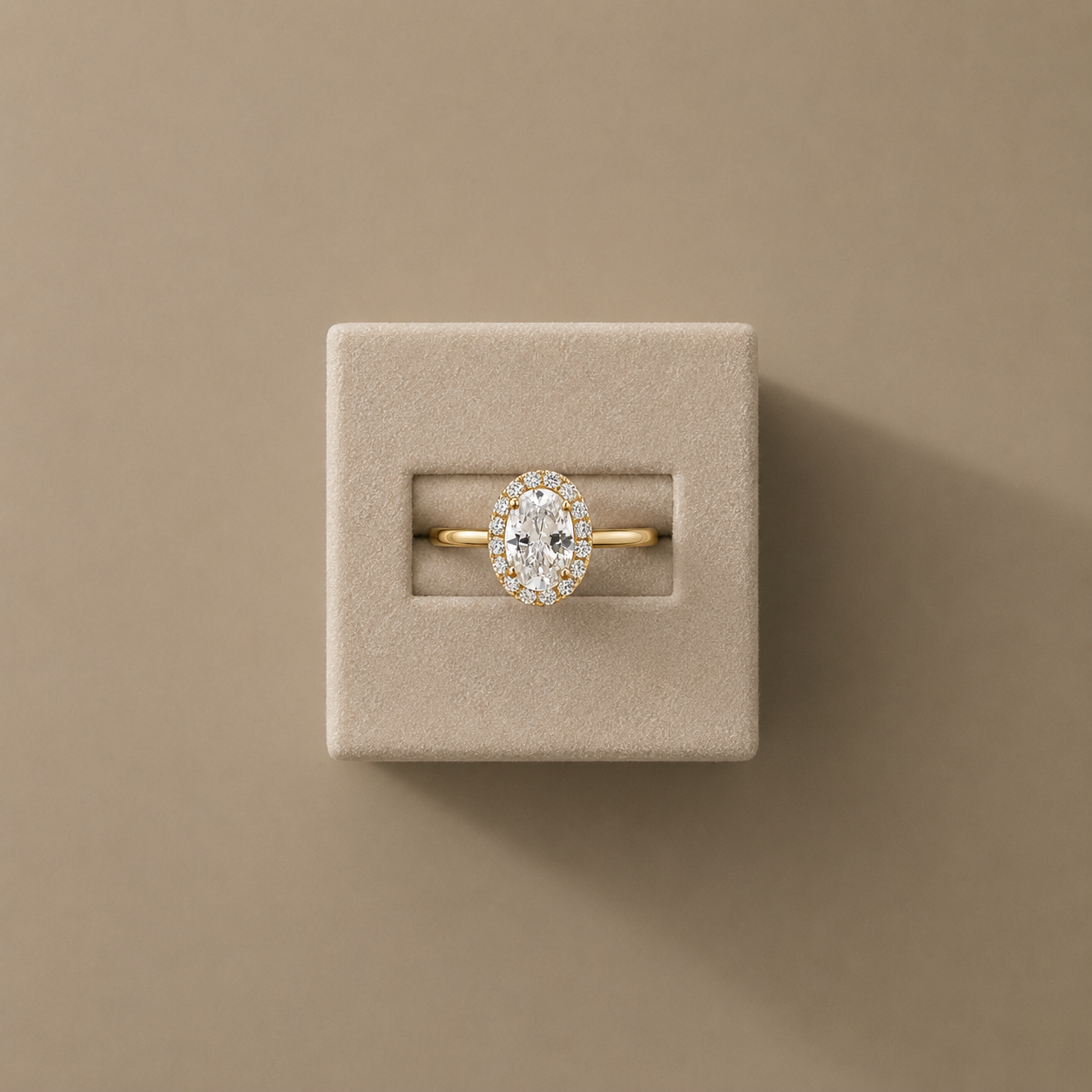 Eleanor Oval Halo Engagement Ring
