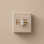 Juliette Marquise Halo Engagement Ring