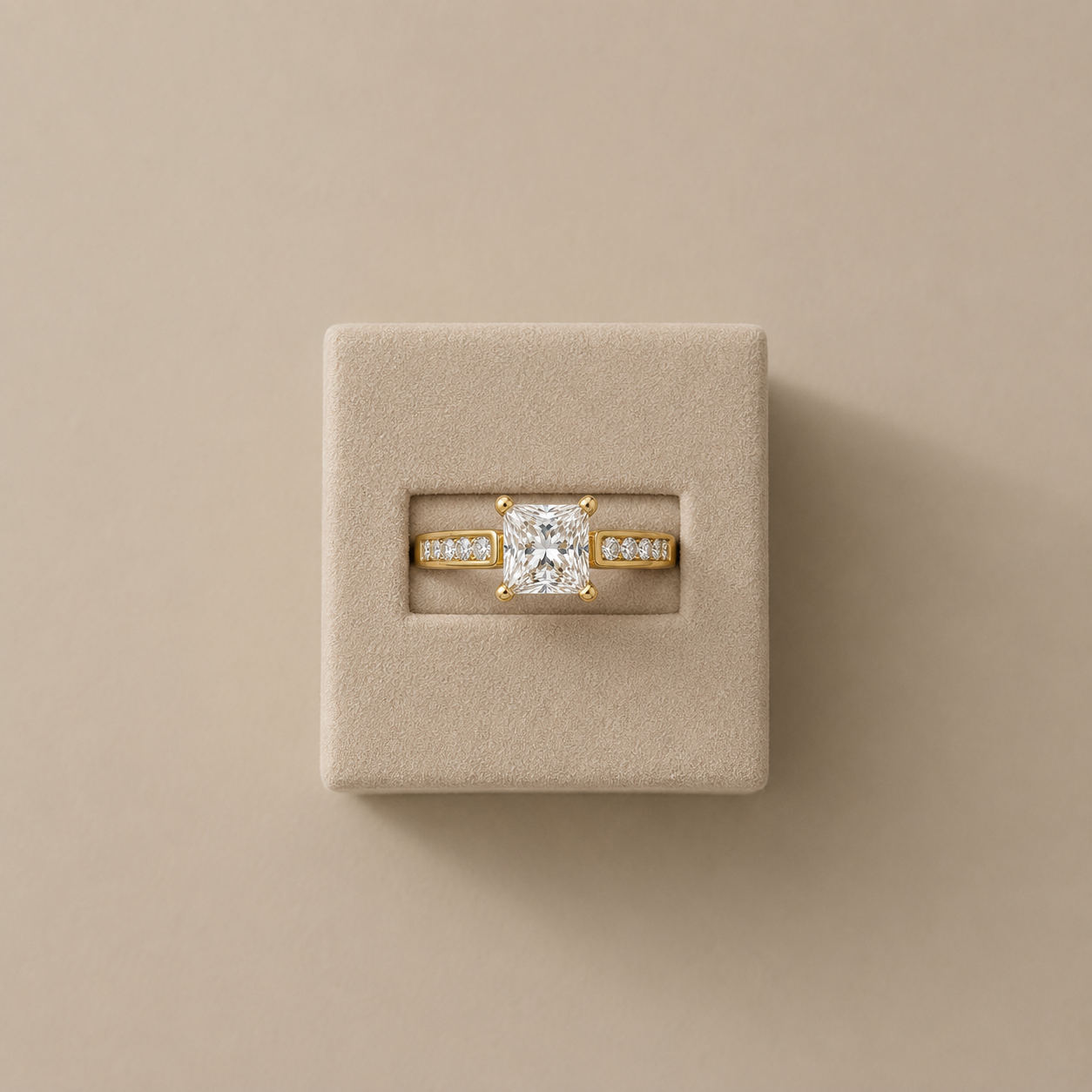Odette Princess Cut Engagement Ring