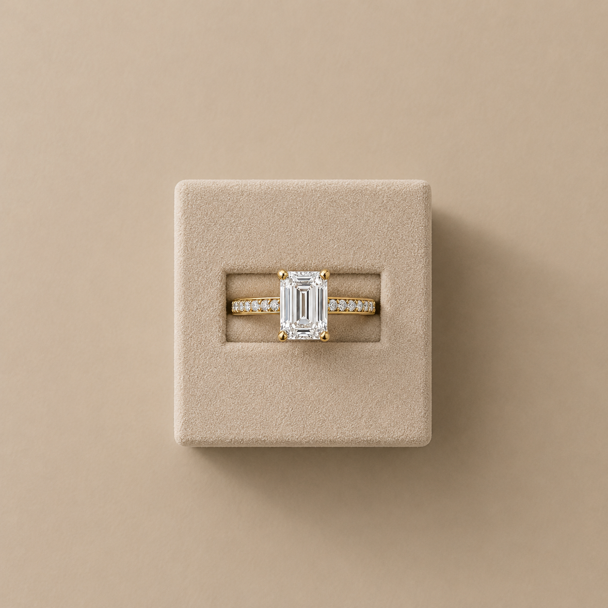 Marcelline Emerald Cut Engagement Ring