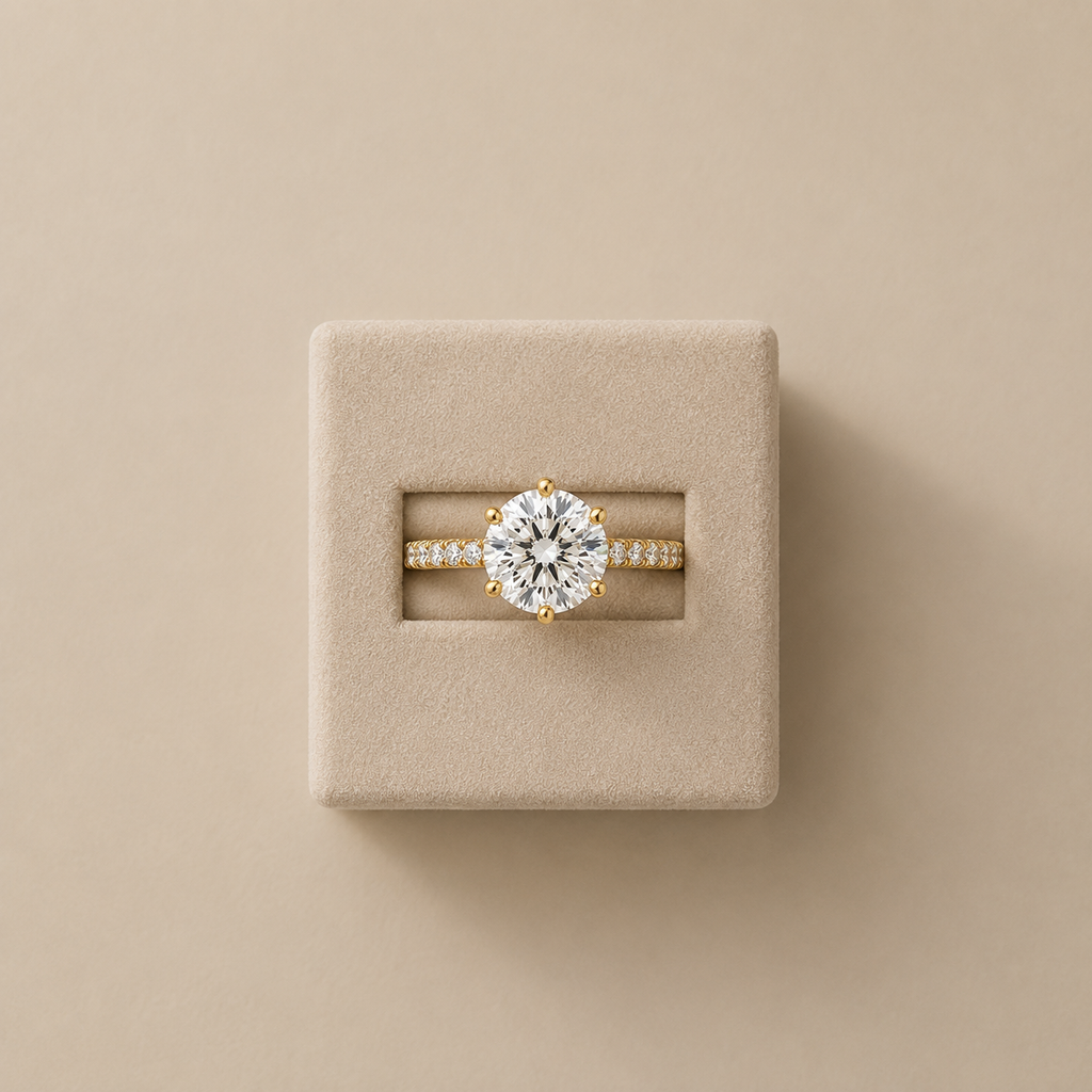 Daphne Reverse Taper Engagement Ring