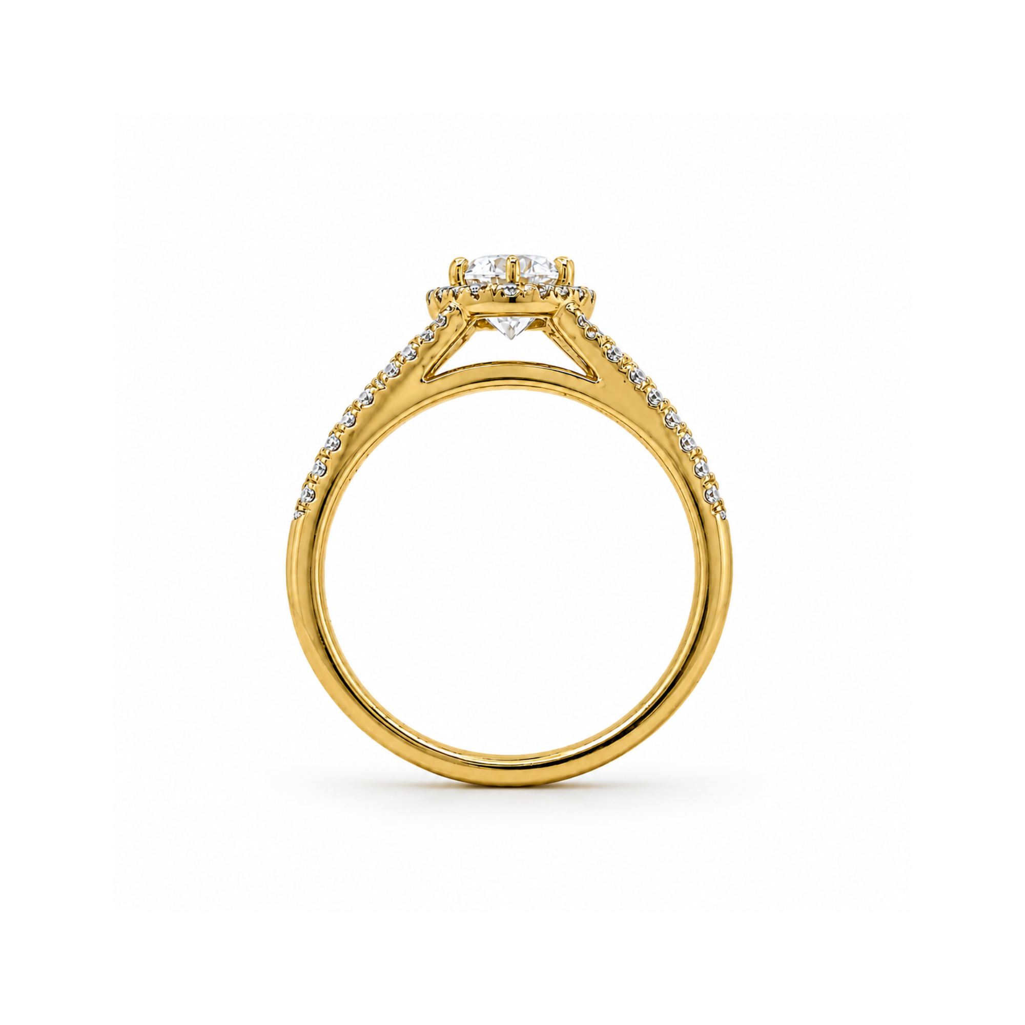 Juliette Marquise Halo Engagement Ring
