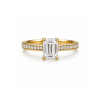 Marcelline Emerald Cut Engagement Ring