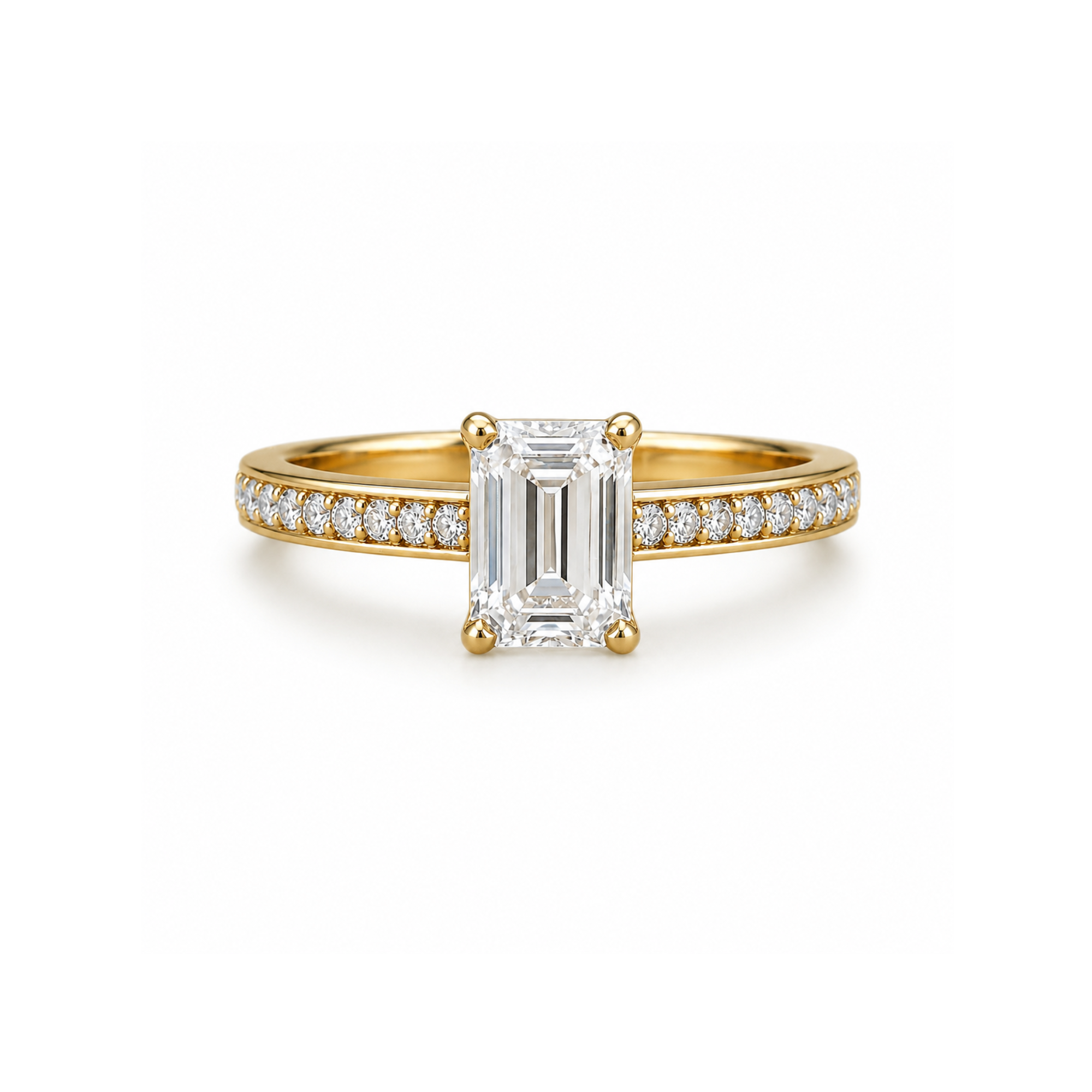 Marcelline Emerald Cut Engagement Ring