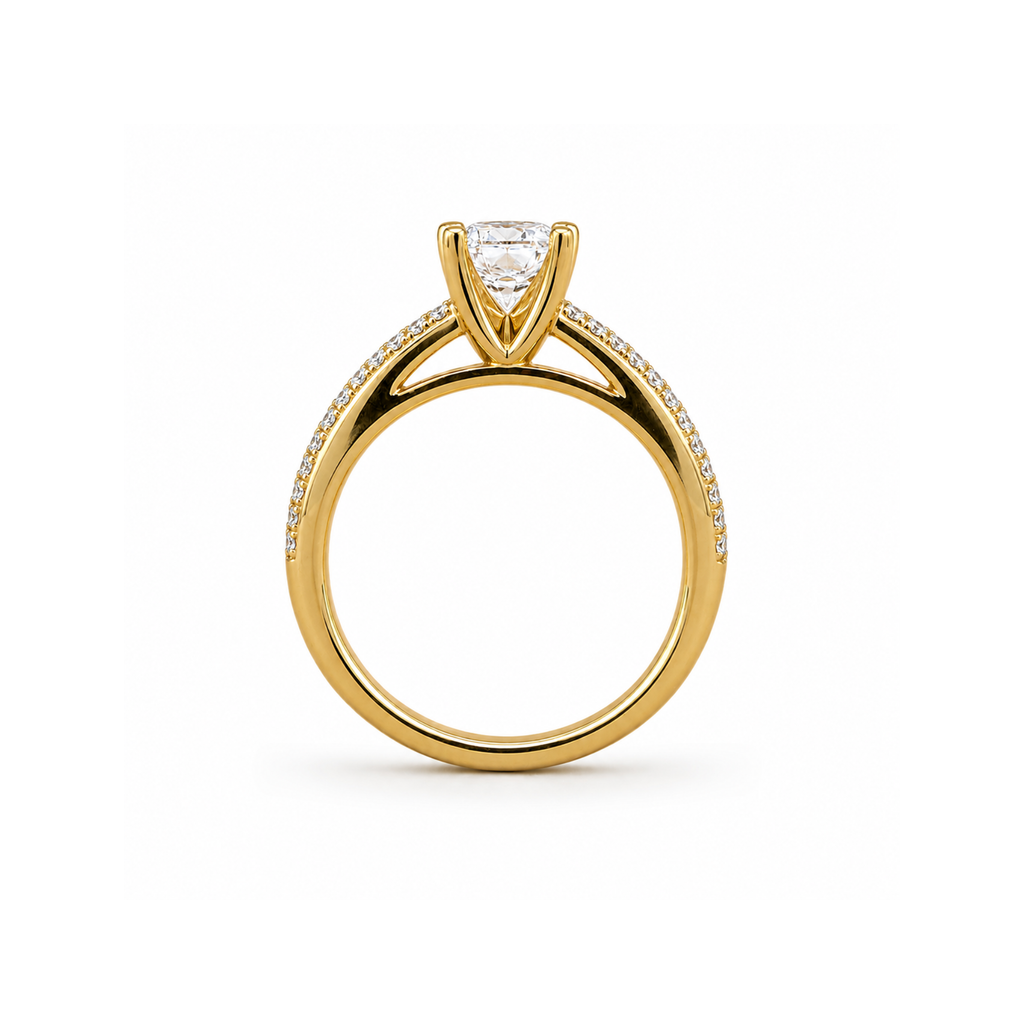 Marcelline Emerald Cut Engagement Ring