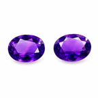 Natural Amethyst Oval Pair 2.94ct