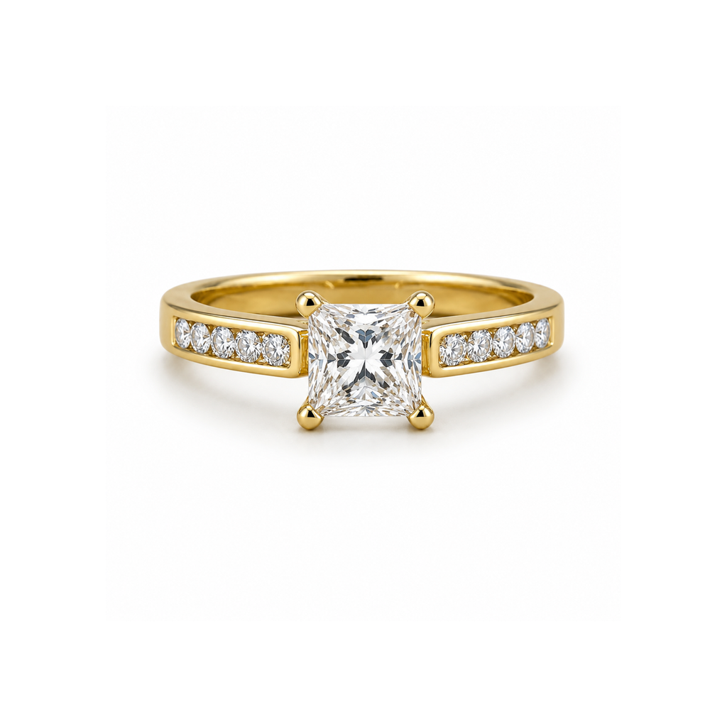 Odette Princess Cut Engagement Ring