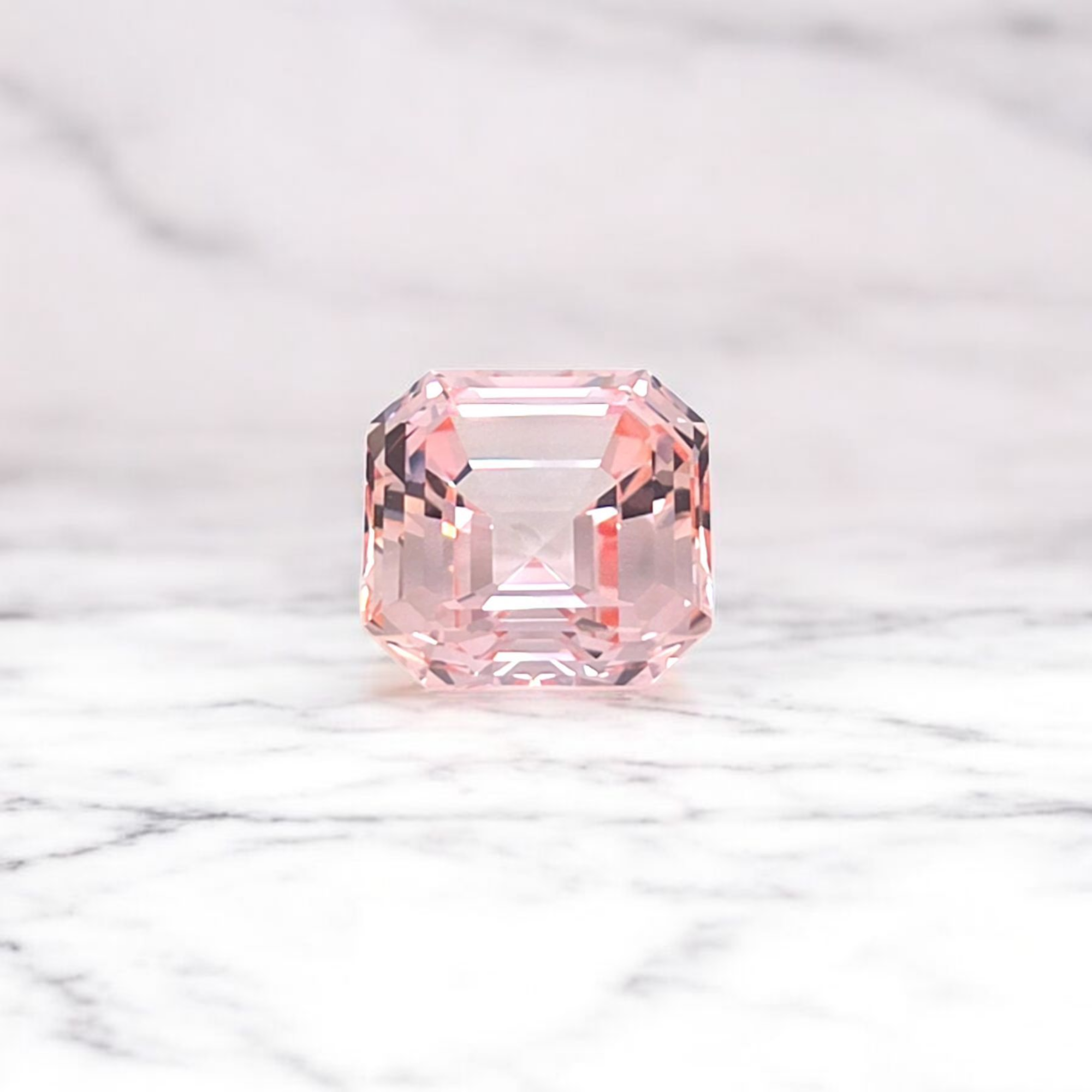 11ct Hydrothermal Morganite Asscher Cut