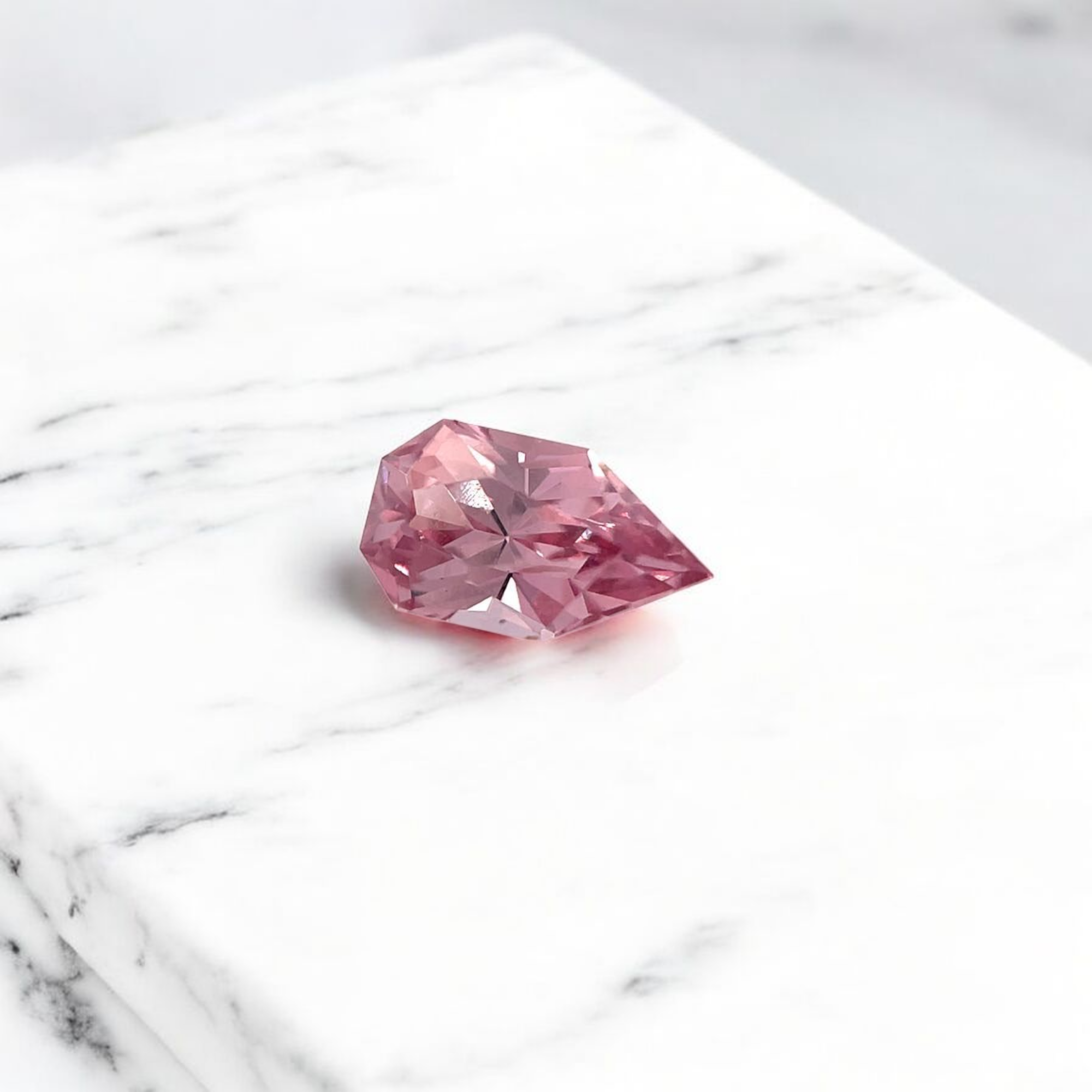 0.91ct Pink Malaya Garnet Bullet Cut